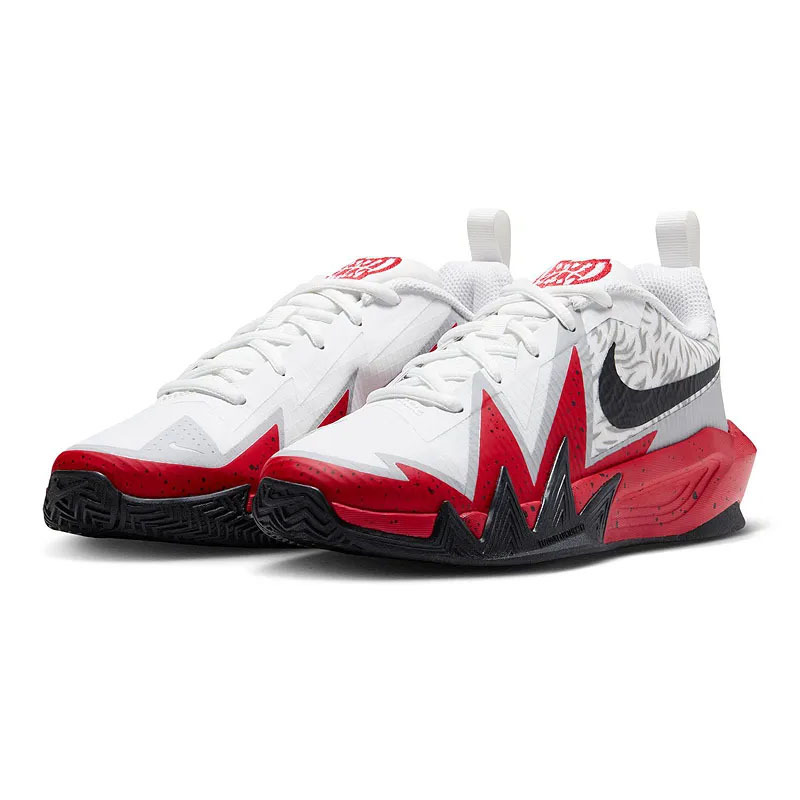 大童鞋 女生尺寸 NIKE S.T. DYNAMITE GS 白黑紅 透氣 運動 實戰 籃球鞋【IZ1672-100】