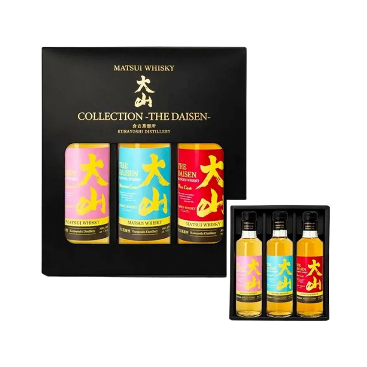 Matsui Blended Whisky The Daisen Gift Set 大山精選威士忌（紅酒桶&水楢桶&櫻花桶 200ml x 3)