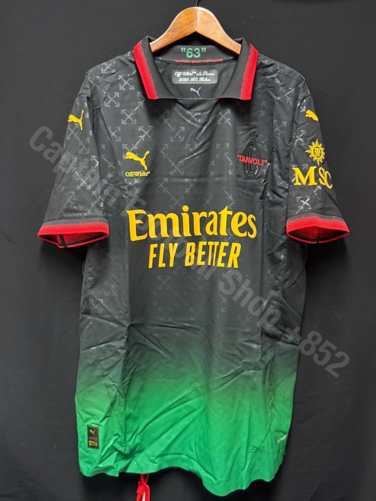 (Boxset) AC Milan 2024-2025 Puma x Off-White Black Authentic Player Shirt