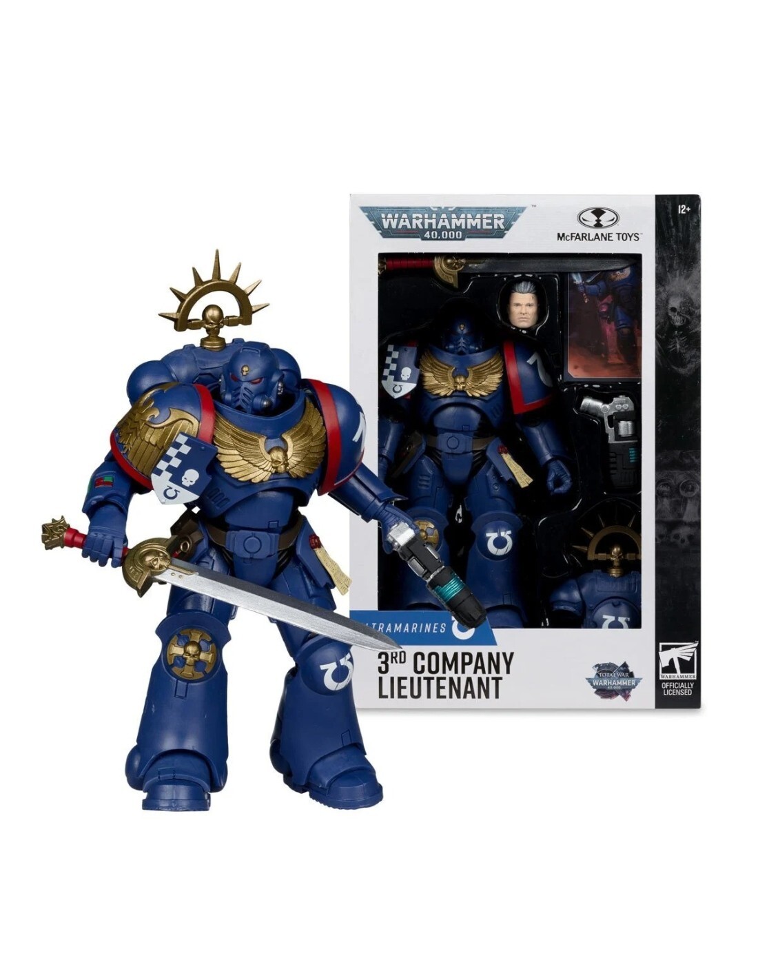 麥法蘭 代理版 7吋 戰鎚40000 ULTRAMARINES 3RD COMPANY HONOUR CAPTAIN (TOTAL WARS)