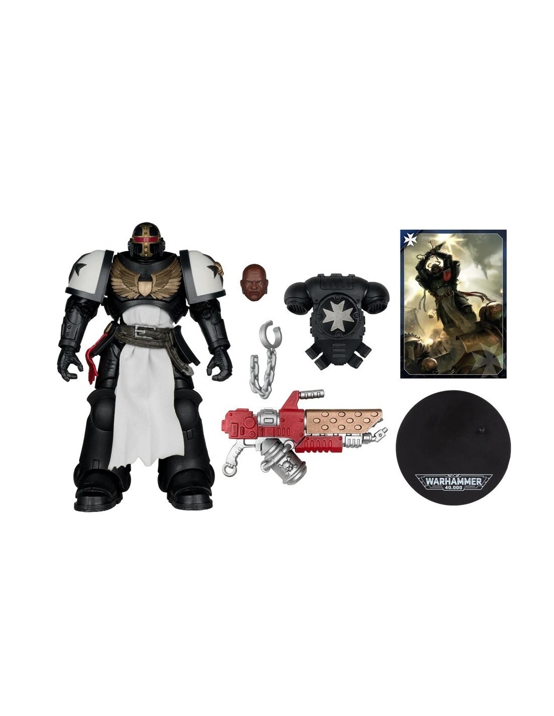 麥法蘭 代理版 7吋 戰鎚40000 PRIMARIS CRUSADER (BLACK TEMPLAR)