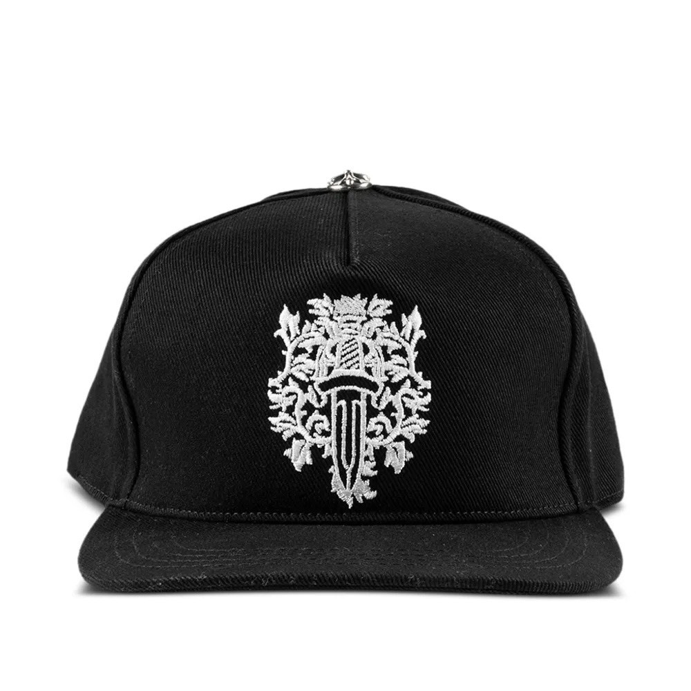 CHROME HEARTS HAT 克羅心 藤蔓匕首 棒球帽 925銀飾 歌德 黑色