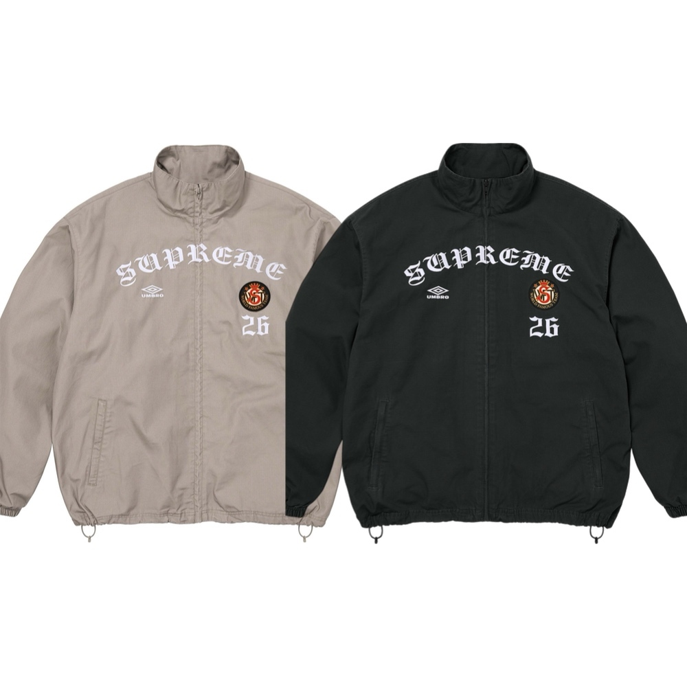 SUPREME x UMBRO FW26 哥德字體 抗撕裂 尼龍外套 兩色