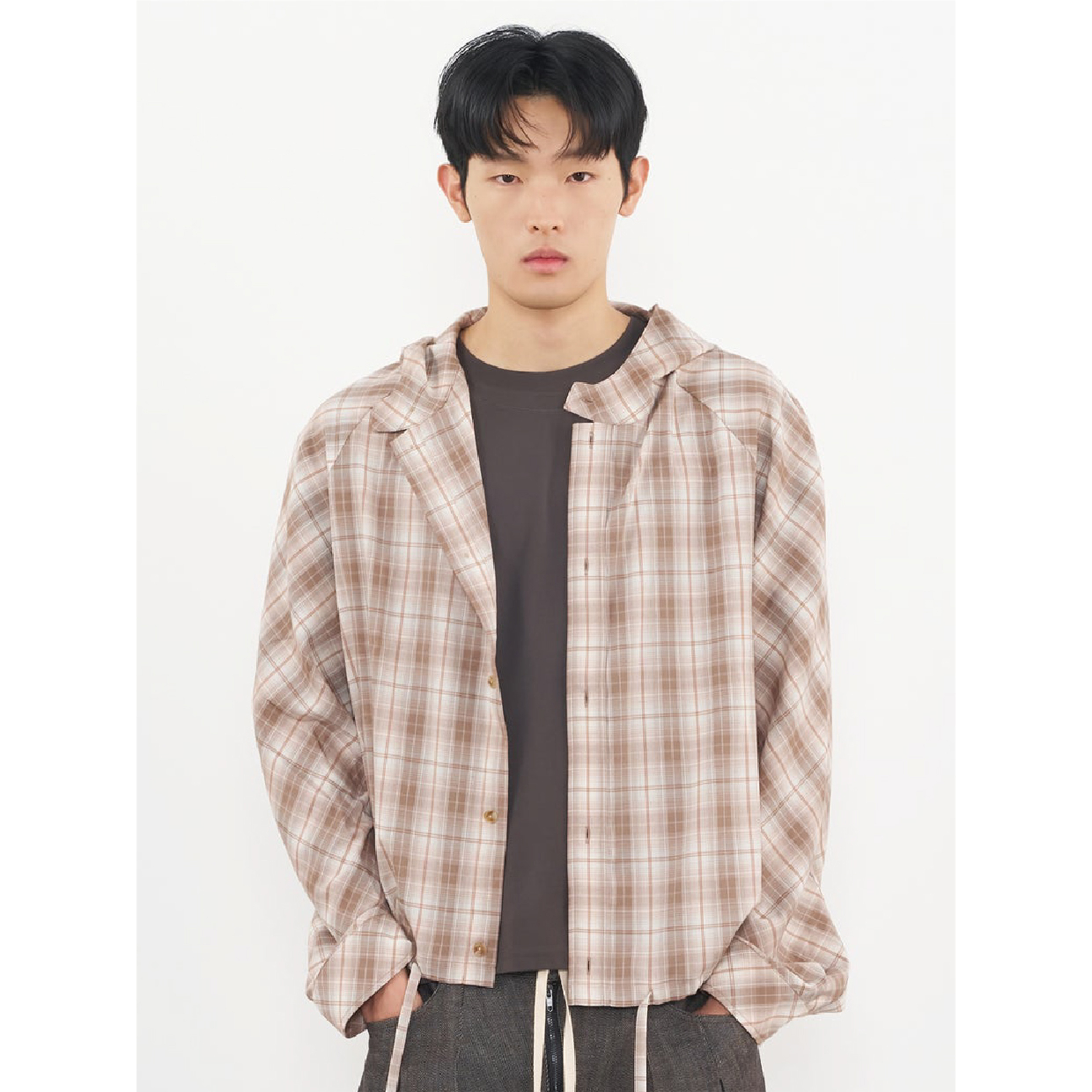 CHOIR Raglan Hooded Shirt 拉克蘭連帽 長袖襯衫 [MRSH01]