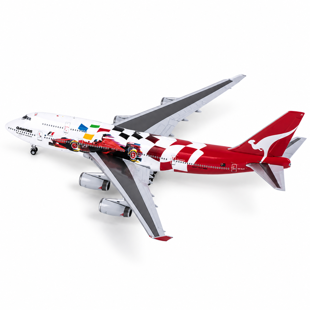 JC wings 1/400 澳洲航空 波音747-400 VH-OJC 一級方程式賽車彩繪