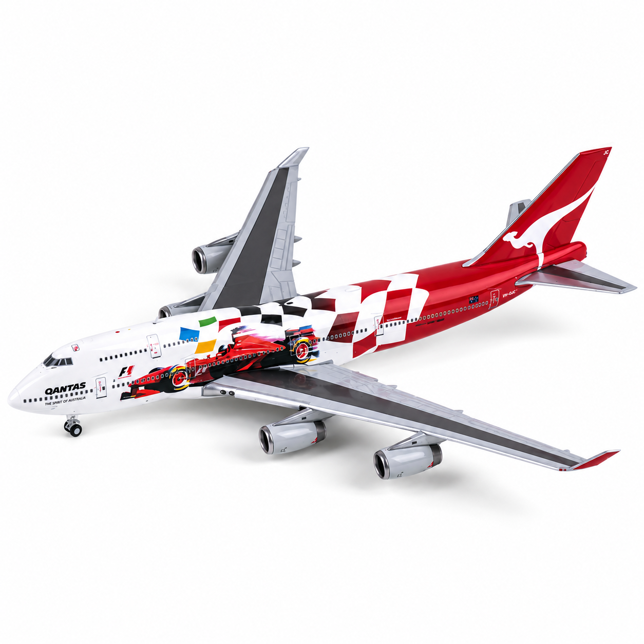 JC wings 1/400 澳洲航空 波音747-400 VH-OJC 一級方程式賽車彩繪