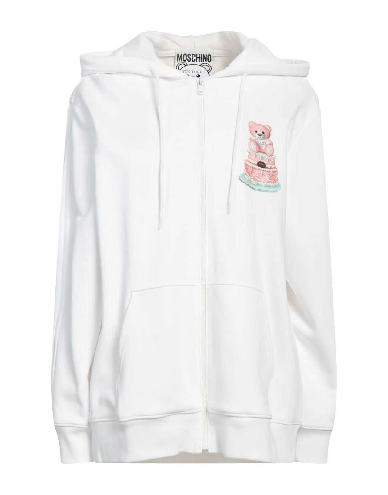 【預購】S100907 Moschino 蛋糕泰迪熊連帽拉鏈外套