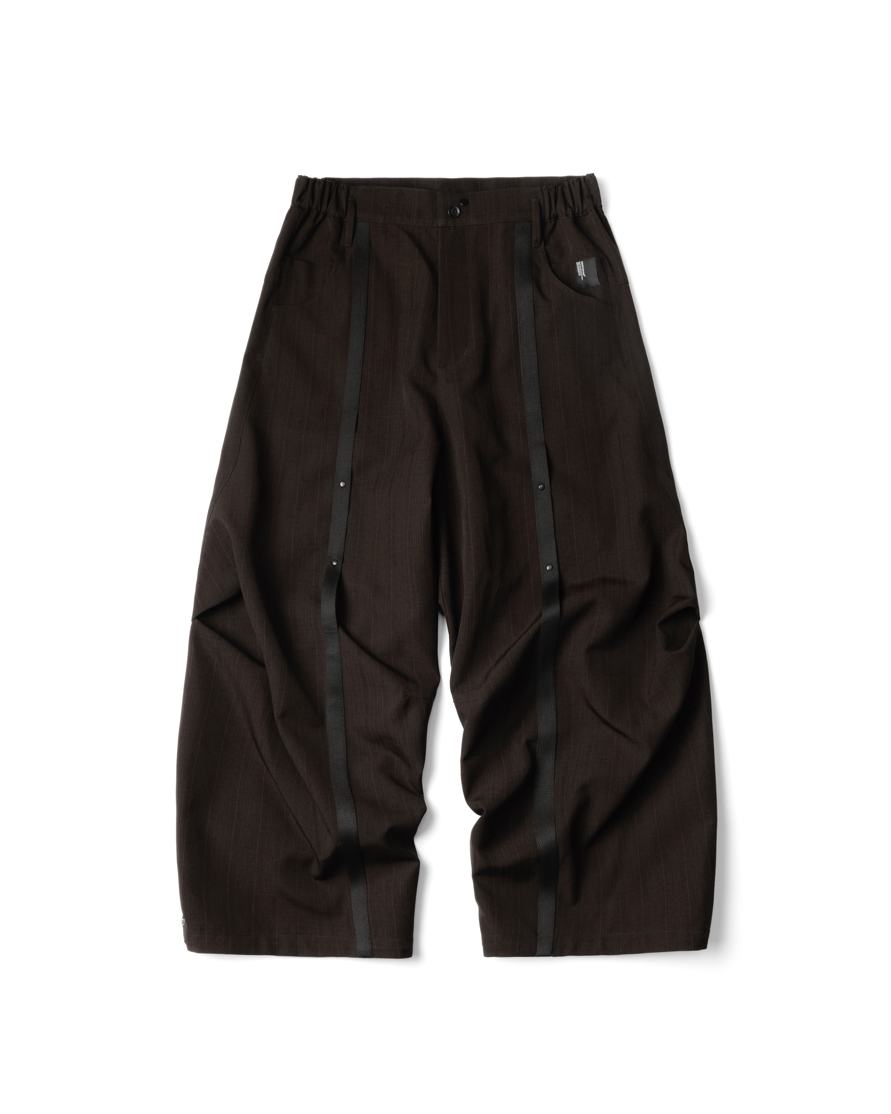 GOOPiMADE PX-3S 條紋織帶長褲 - Brown