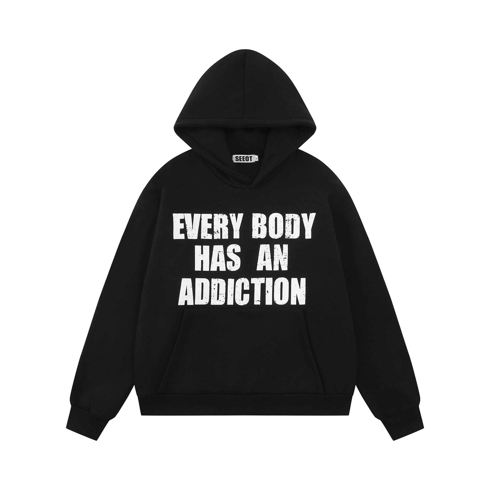 《S.V》EVERY BODY國旗印花長袖帽T