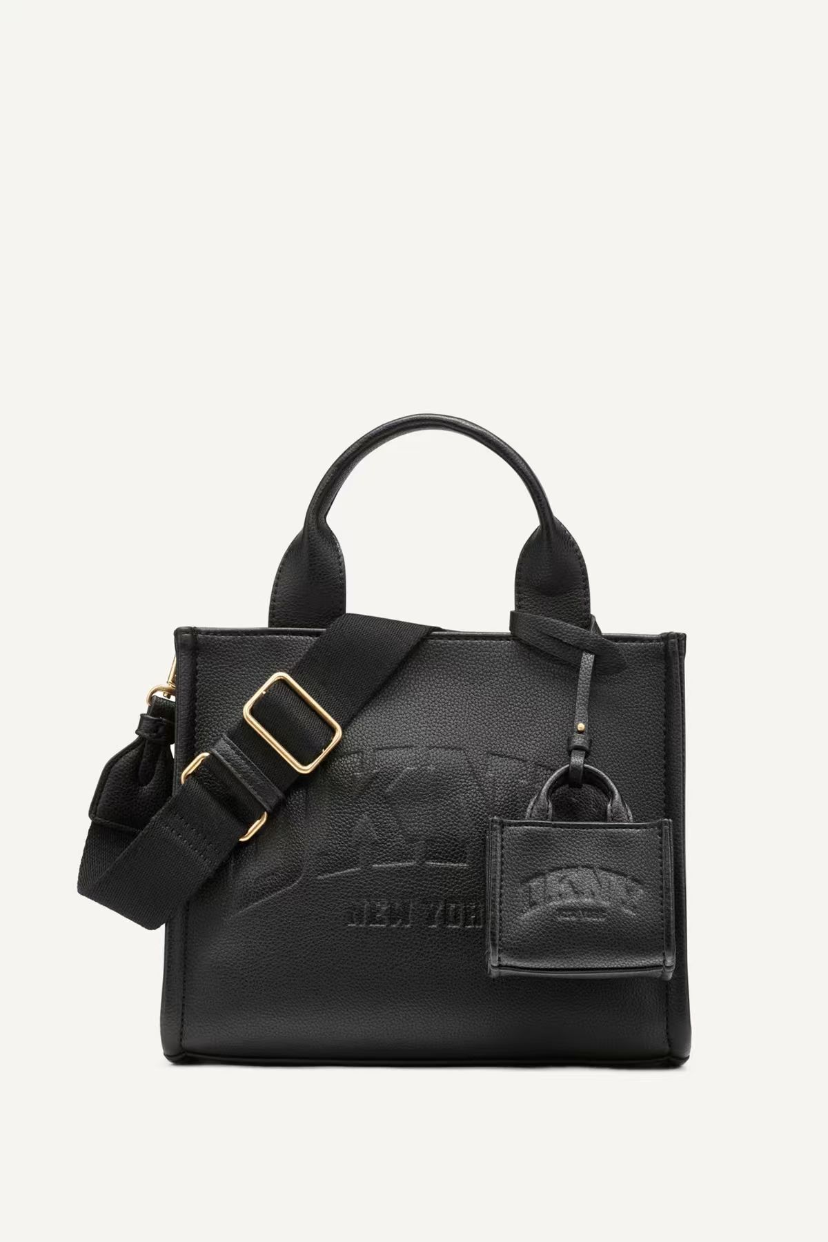 【預購】DKNY N100925 HADLEE 小號托特包 (黑色)