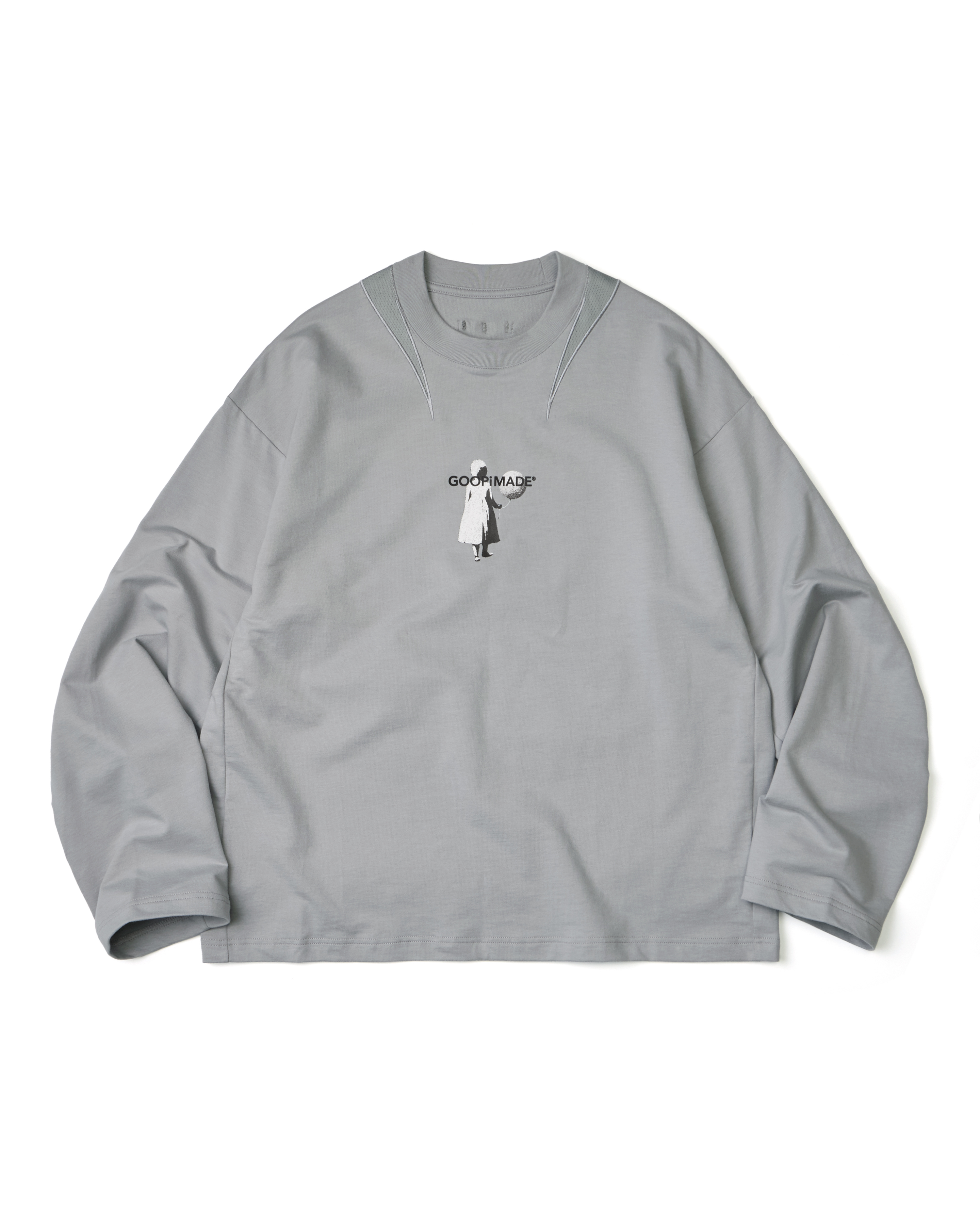 GOOPiMADE GX1 橘色聖光圖像長袖 - Gray