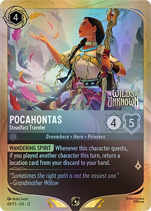 Disney Lorcana Promo - 48/P3 Pocahontas - Steadfast Traveler
