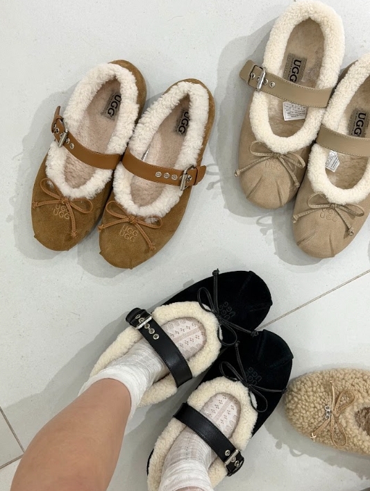 【3色入】UGG Ozlana 2026AW Buckle Strape Mary Jane
