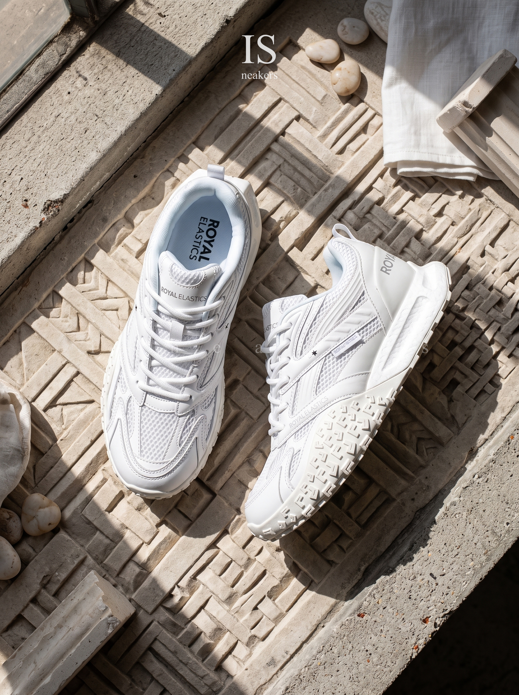 iSNEAKERS｜Royal elastics DUNE (Star II) 運動休閒鞋 白色男 010161-000