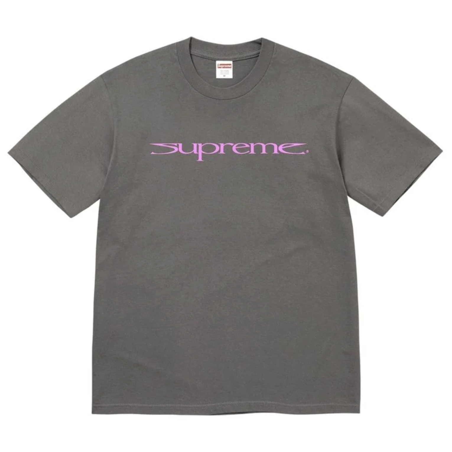 -(B3c01)-SUPREME SHARP  TEE 藝術 字體 LOGO 短T 炭灰-FW26T77
