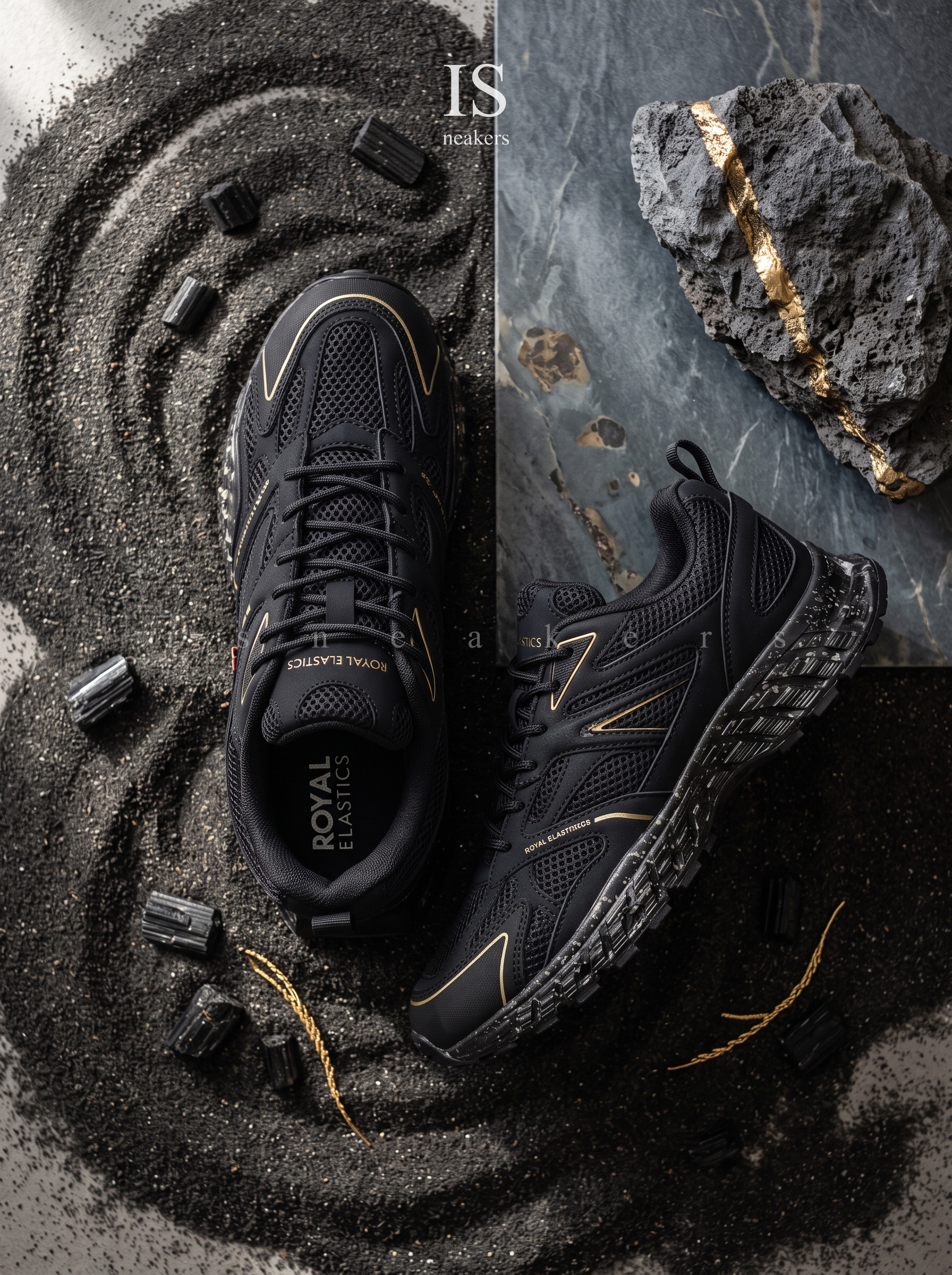 iSNEAKERS｜Royal elastics DUNE (Star II) 運動休閒鞋 黑色 010161-999
