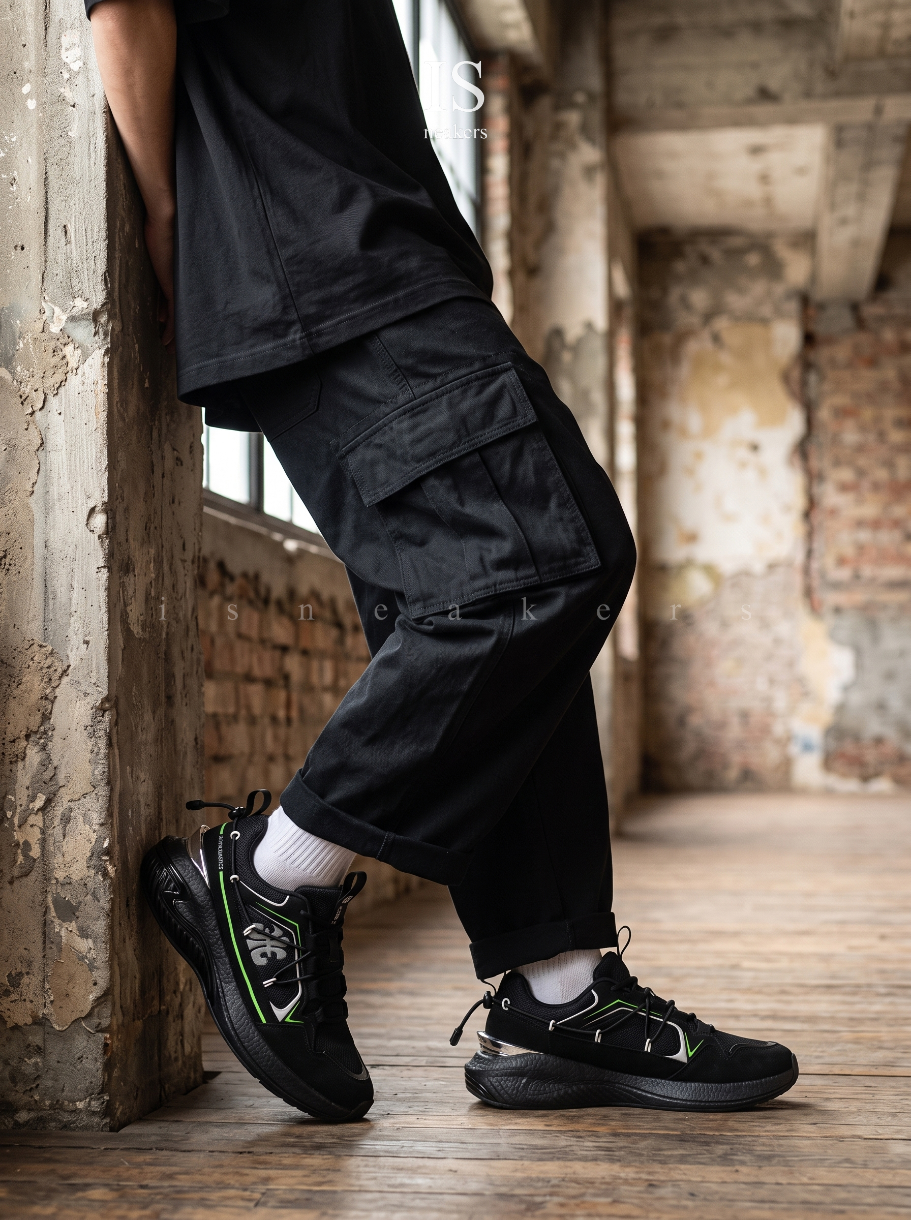 iSNEAKERS｜Royal elastics TRON (Star III) 運動休閒鞋  黑綠 010261-994