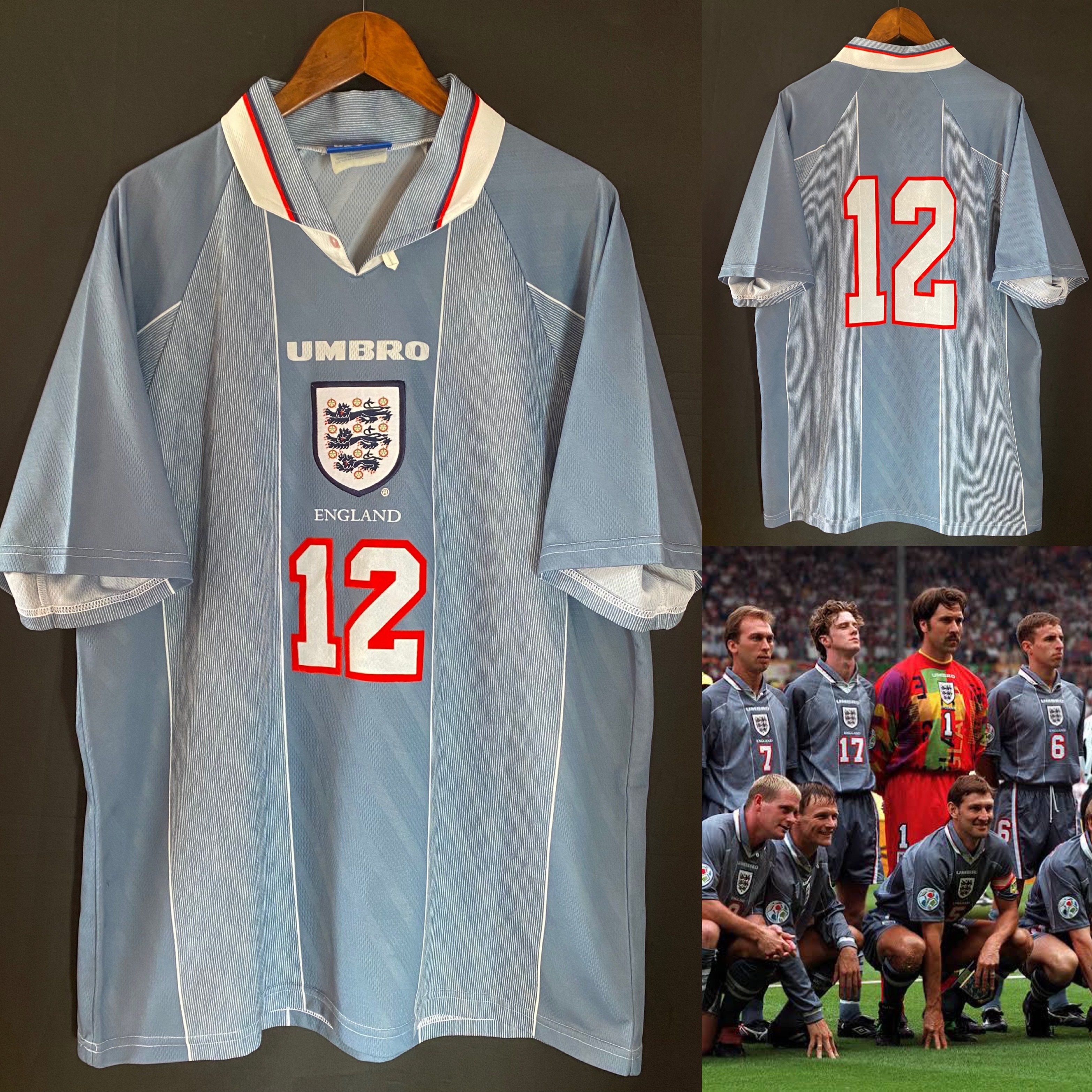 England 1996-1998 Umbro Away Shirt #12