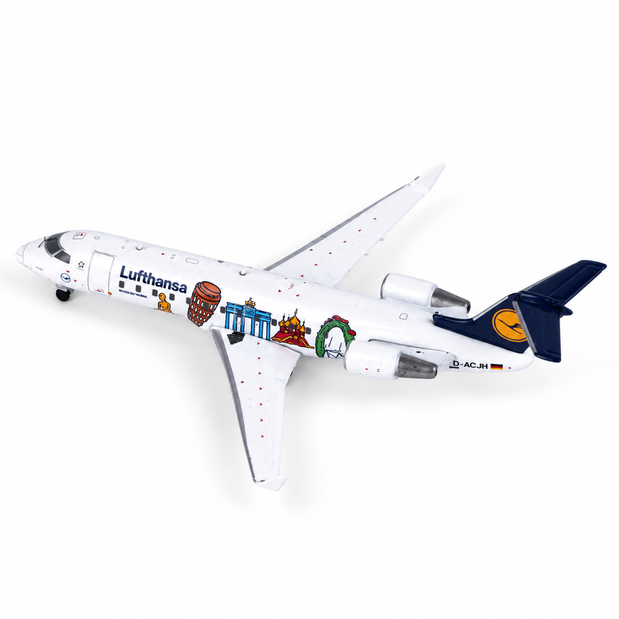 JC wings 1/400 漢莎城市航空 龐巴迪CRJ-200(LR) D-ACJH 小歐洲塗裝