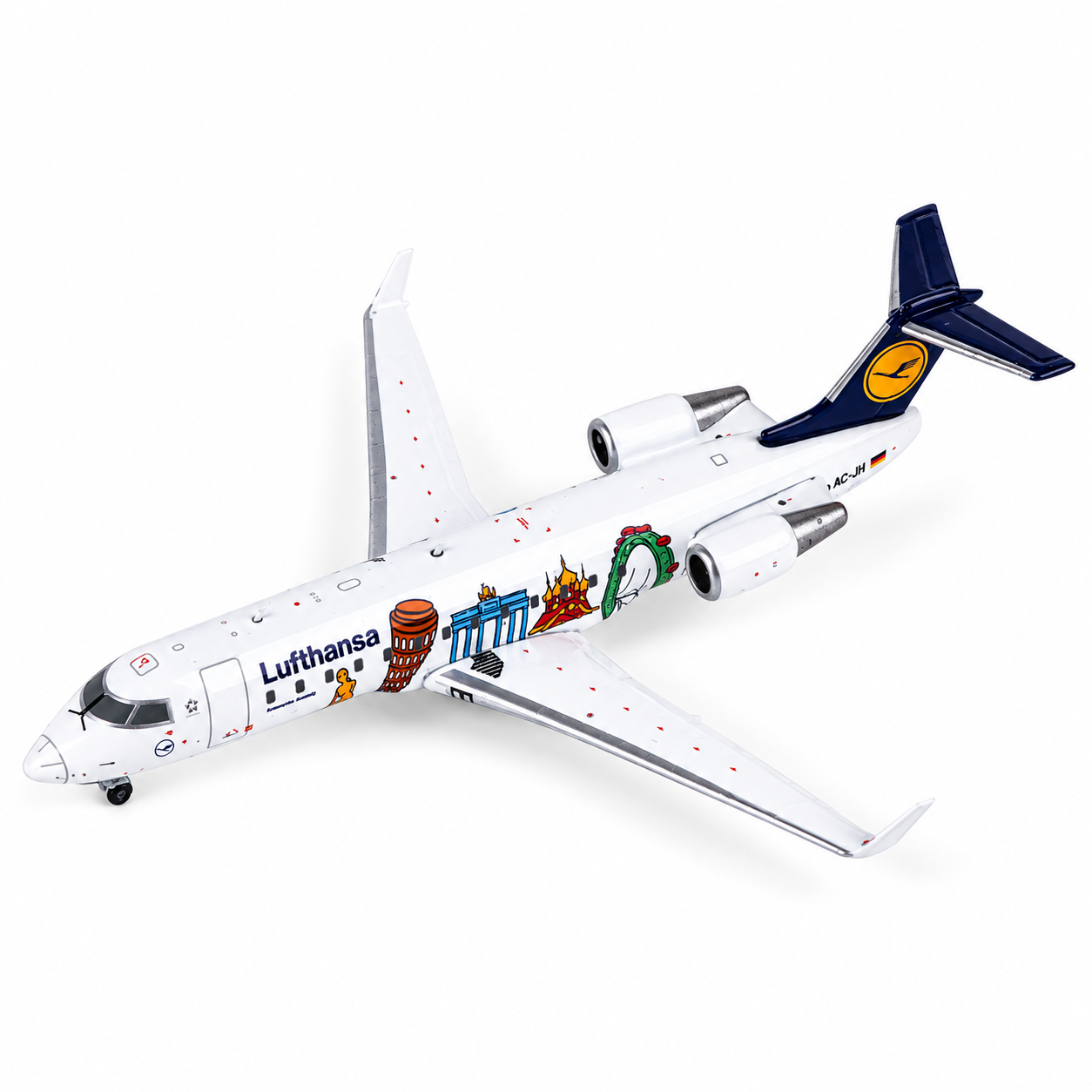 JC wings 1/400 漢莎城市航空 龐巴迪CRJ-200(LR) D-ACJH 小歐洲塗裝