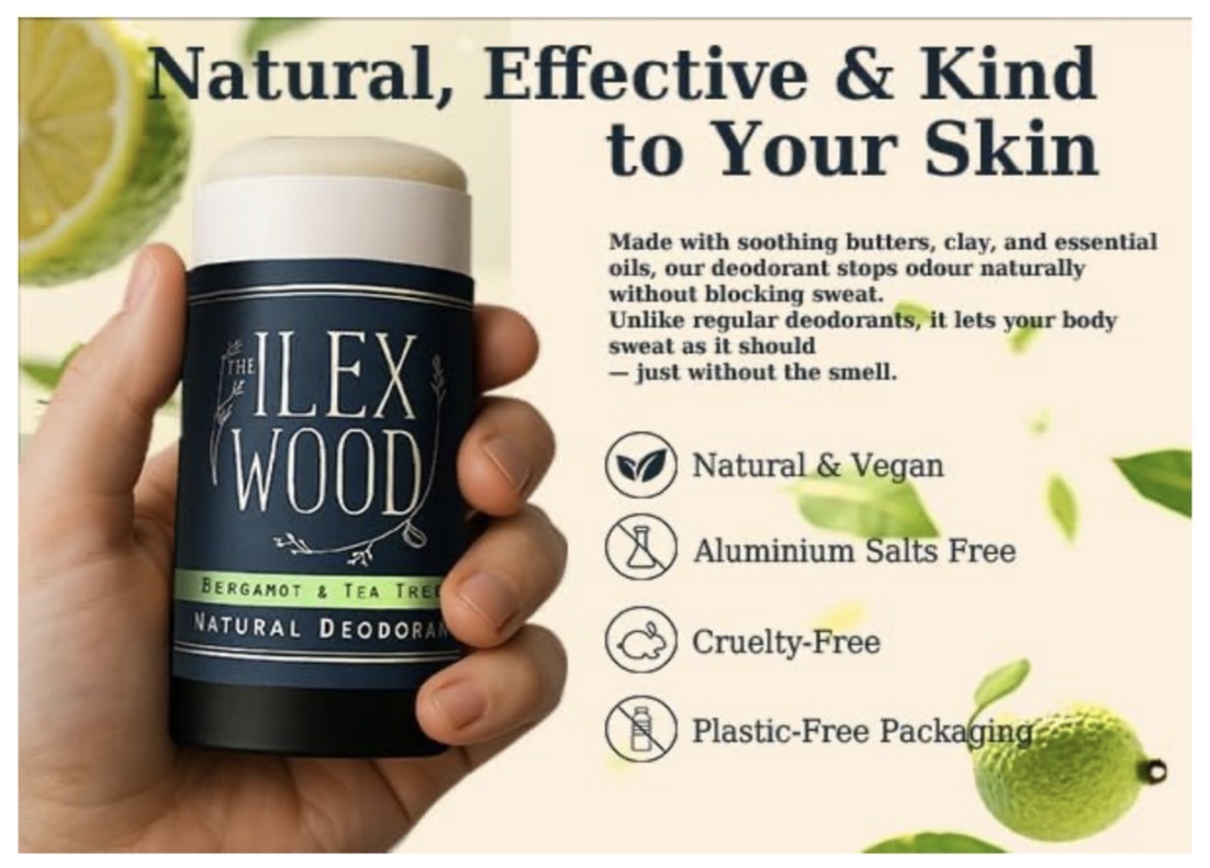 Natural deodorant stick bergamot & tea tree 70ml