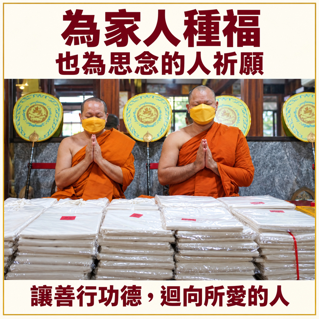 護持棺衣(裹屍布)|為家人祈安,也把思念放進善行裡。