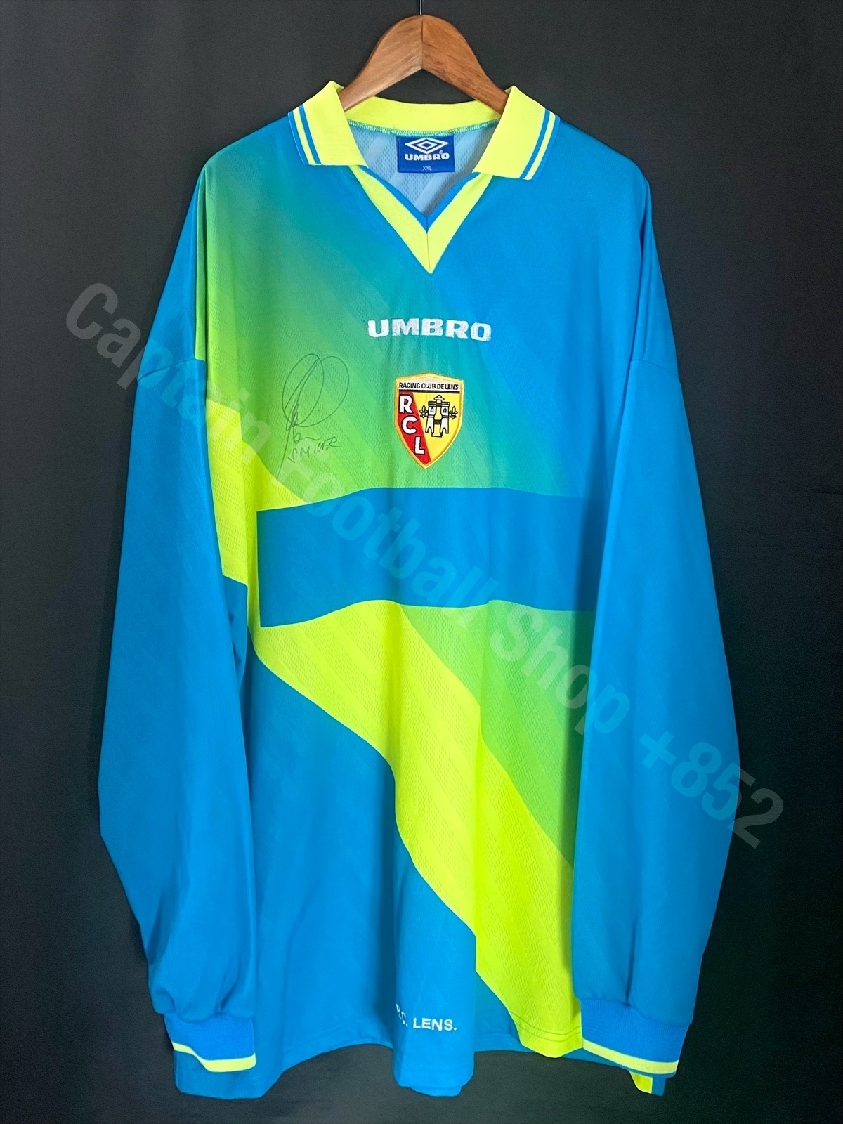 (Player Issue) RC Lens 1996-1998 Umbro L/S Away Player Issue Shirt