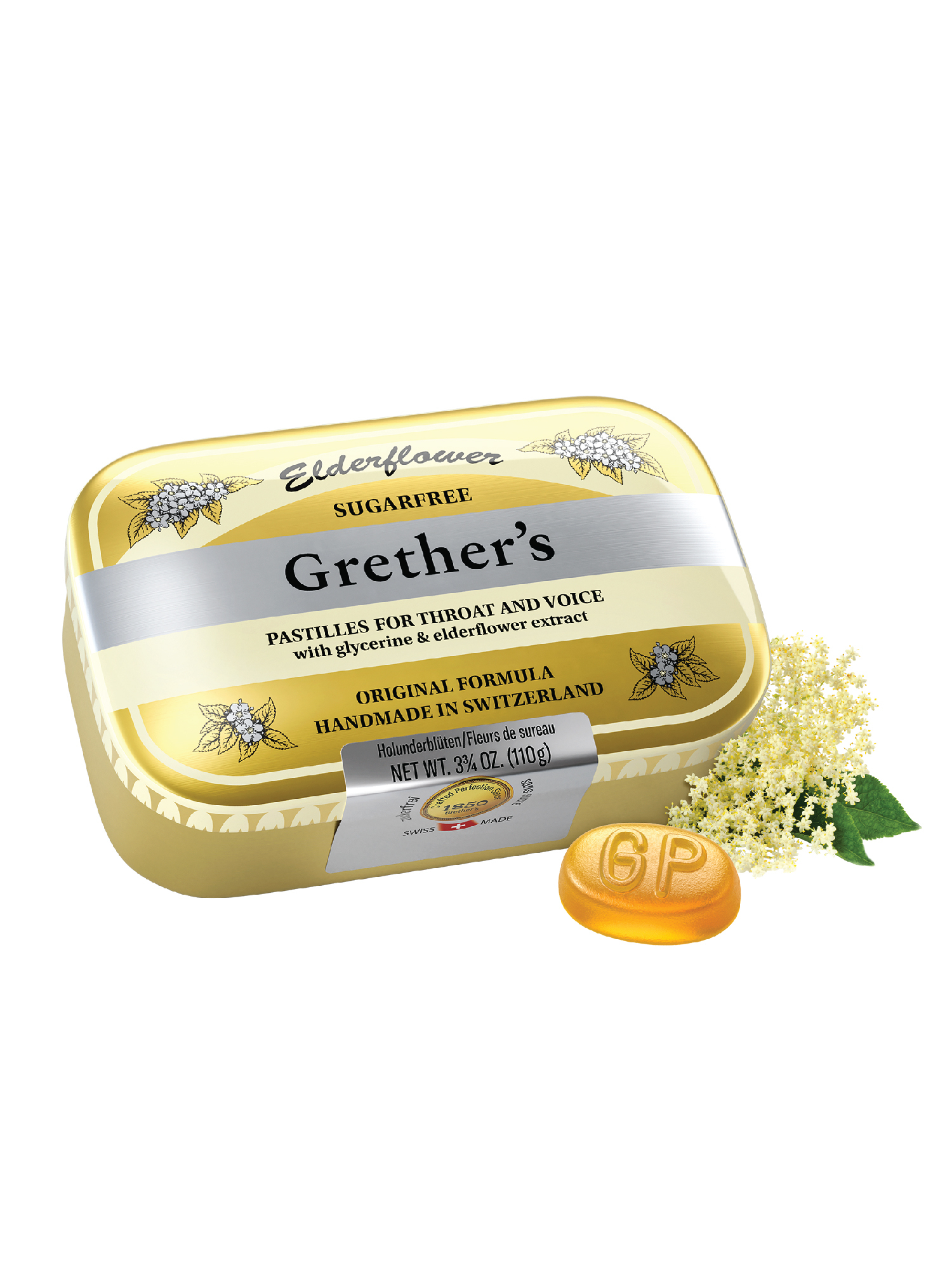 Grether's Elderflower Sugarfree 110g