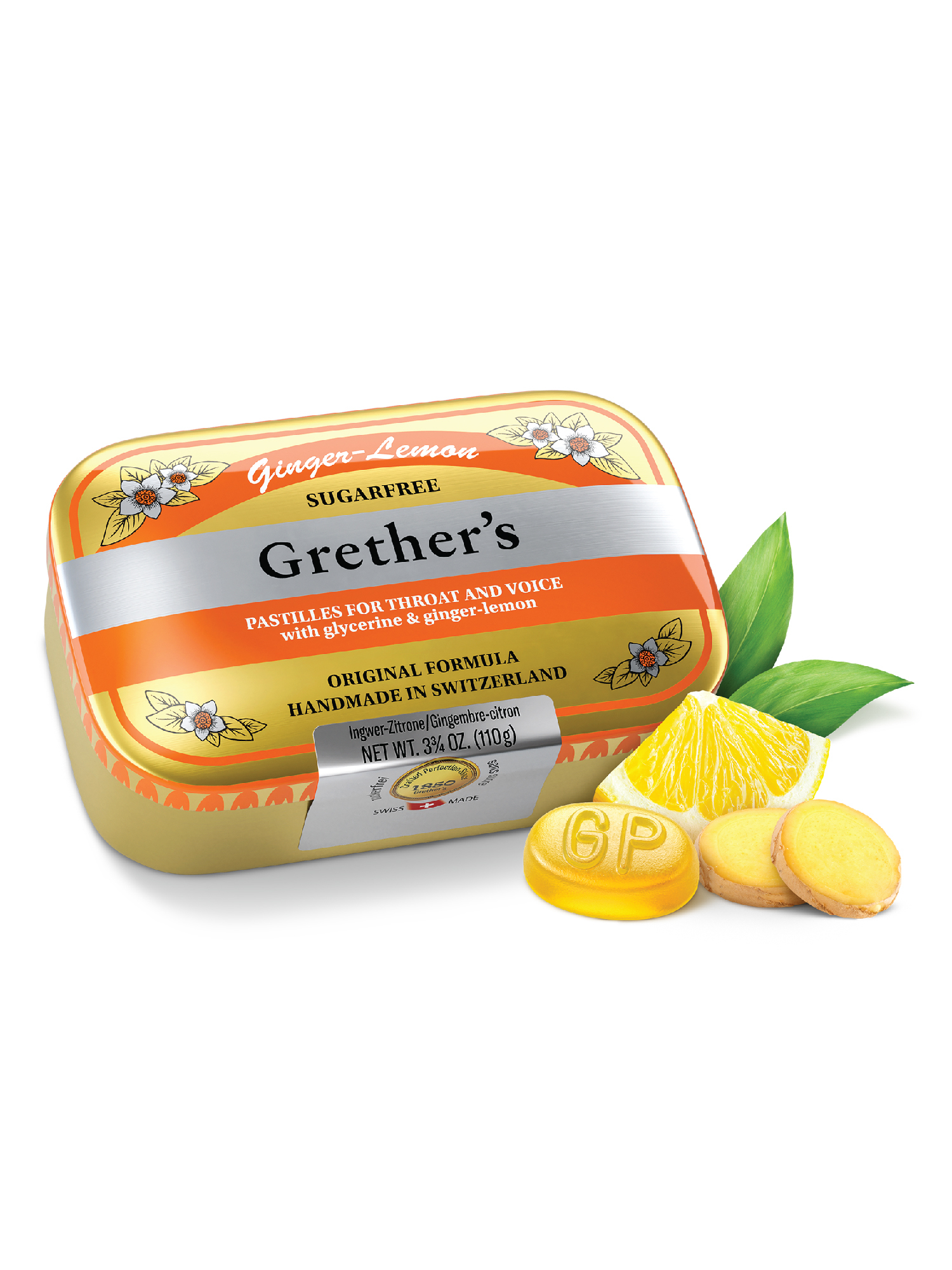 Grether's Ginger Lemon Sugarfree 110g
