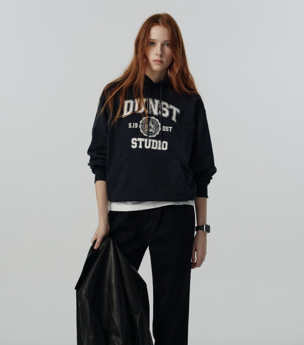 指定代購商品｜Dunst - UNISEX CLASSIC LOGO HOODIE FRENCH NAVY XS