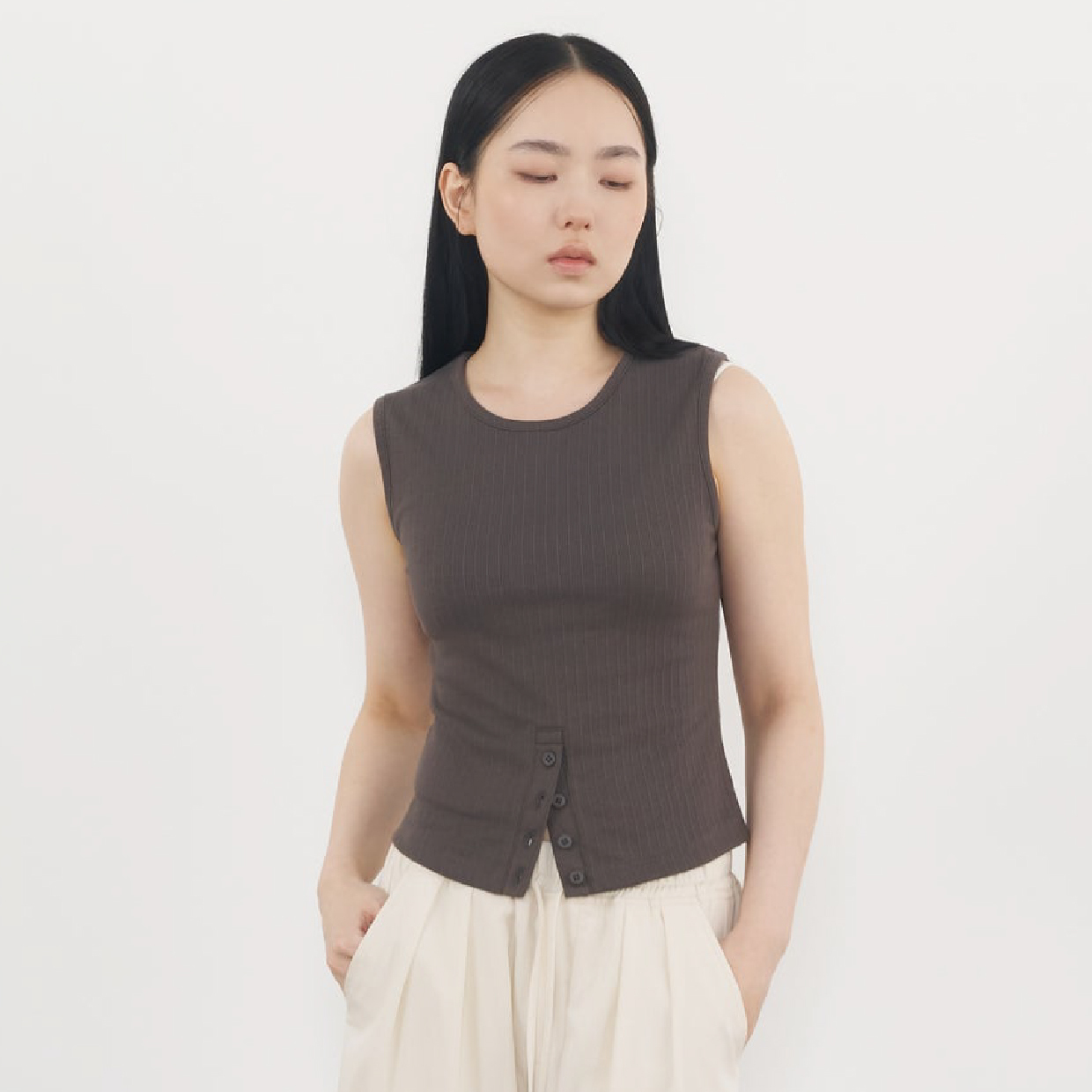 CHOIR Rib Henley Tank 羅紋亨利背心 [WRHT01]