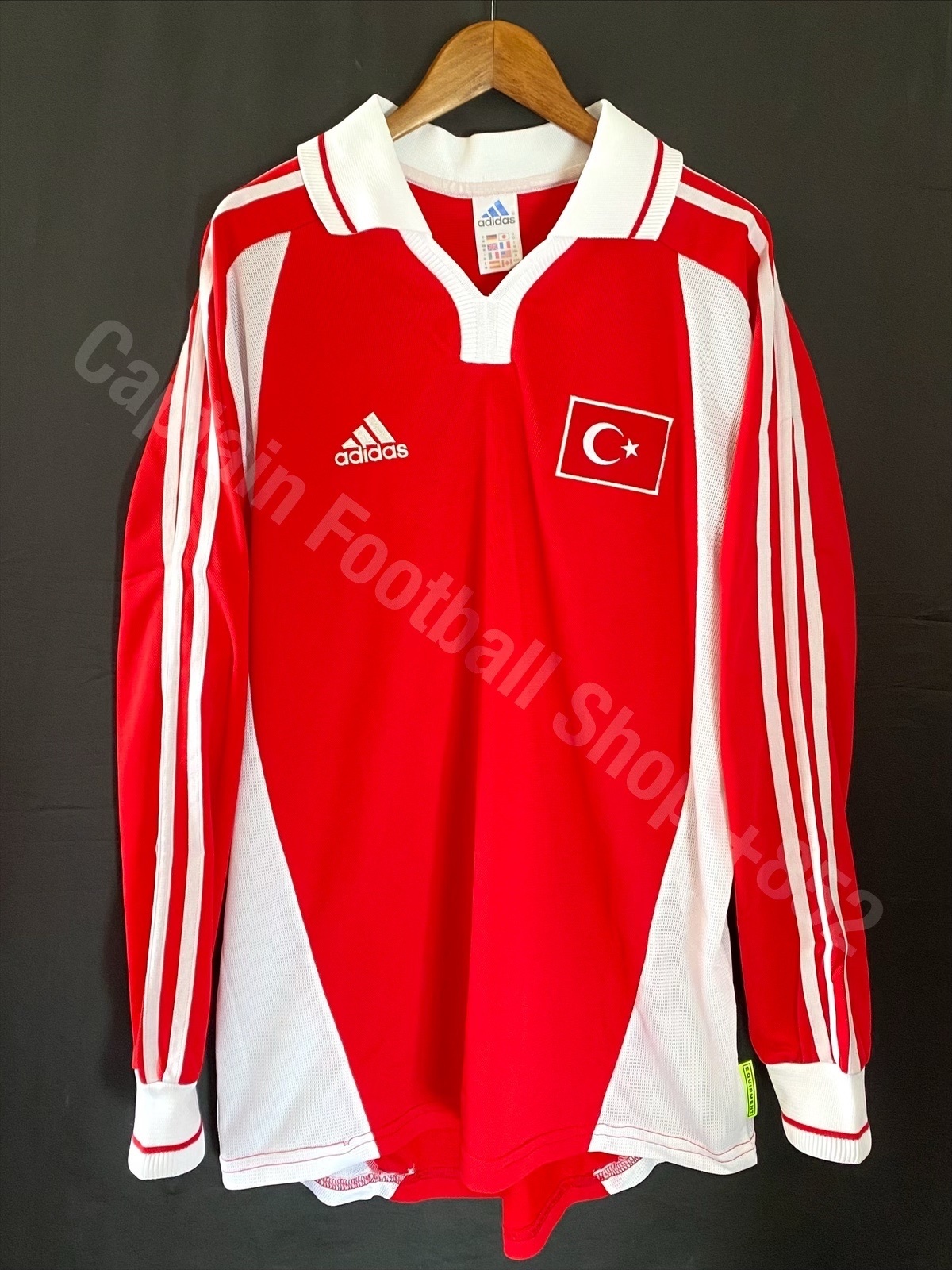 (Player Issue) Turkey 2000-2002 Adidas L/S Home Player Issue Shirt