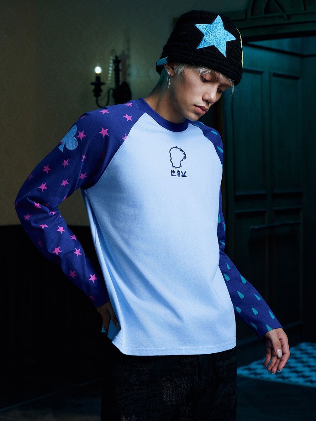 MEDM X Hunter × Hunter聯名系列 插肩袖滿印icon 長袖T