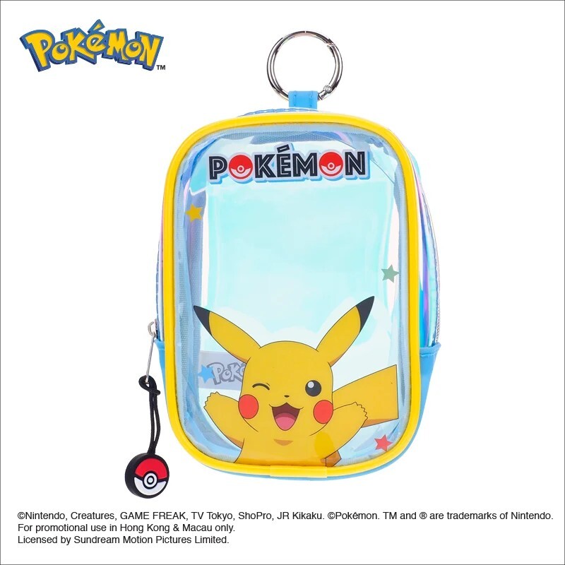 Pokemon PVC Pouch 透明公仔幻彩痛袋 （比卡超）