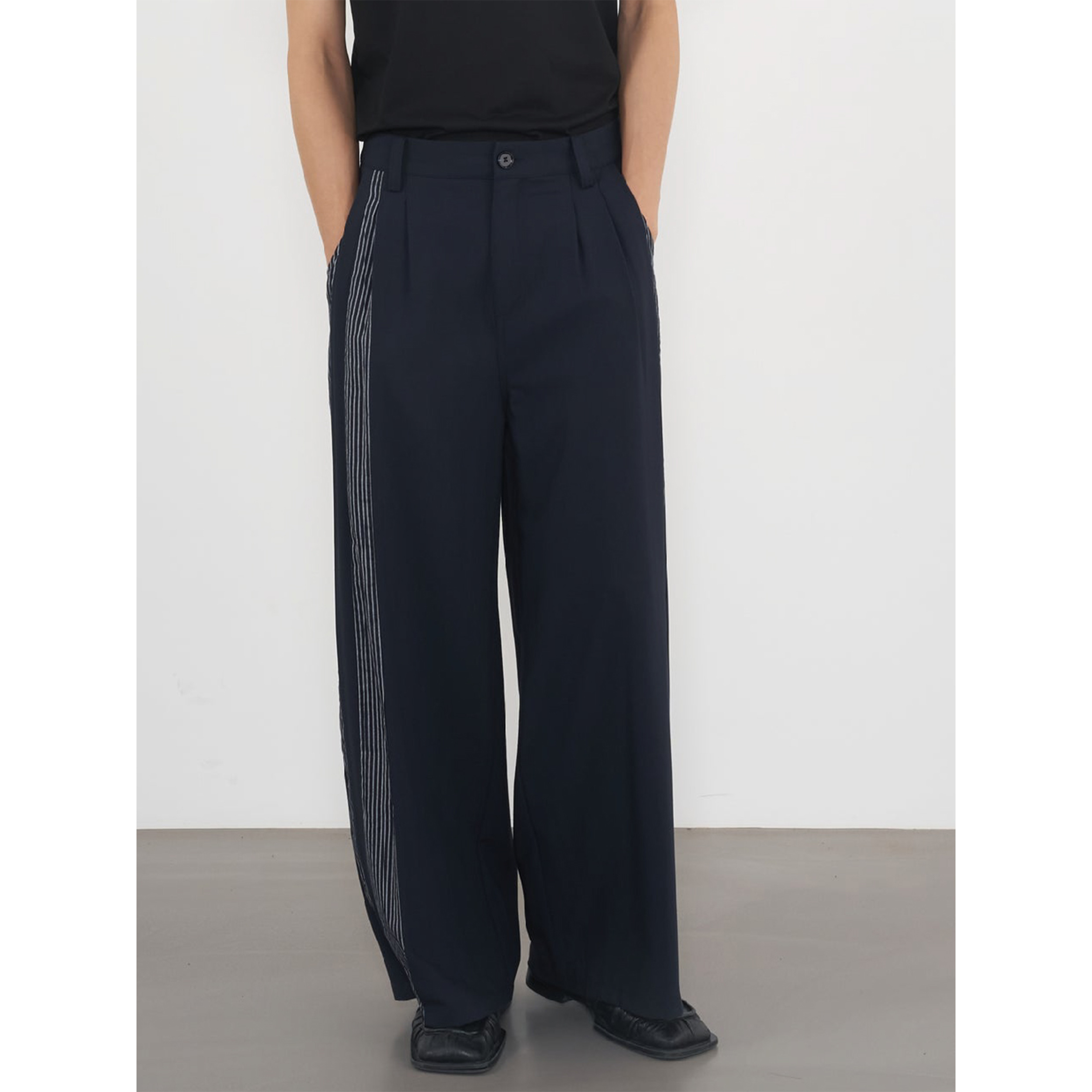 CHOIR Pleated Panel Trousers 拼接打褶西裝褲 [MPPT01]