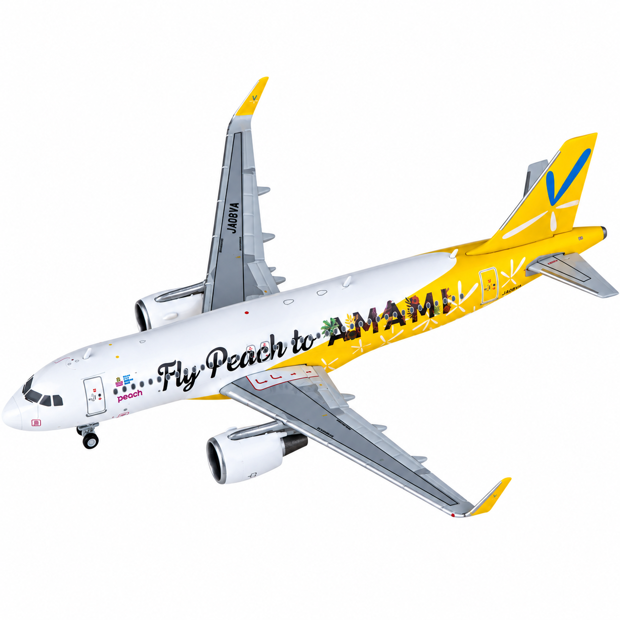 JC wings 1/400 樂桃航空 A320-200  JA08VA 飛往奄美塗裝