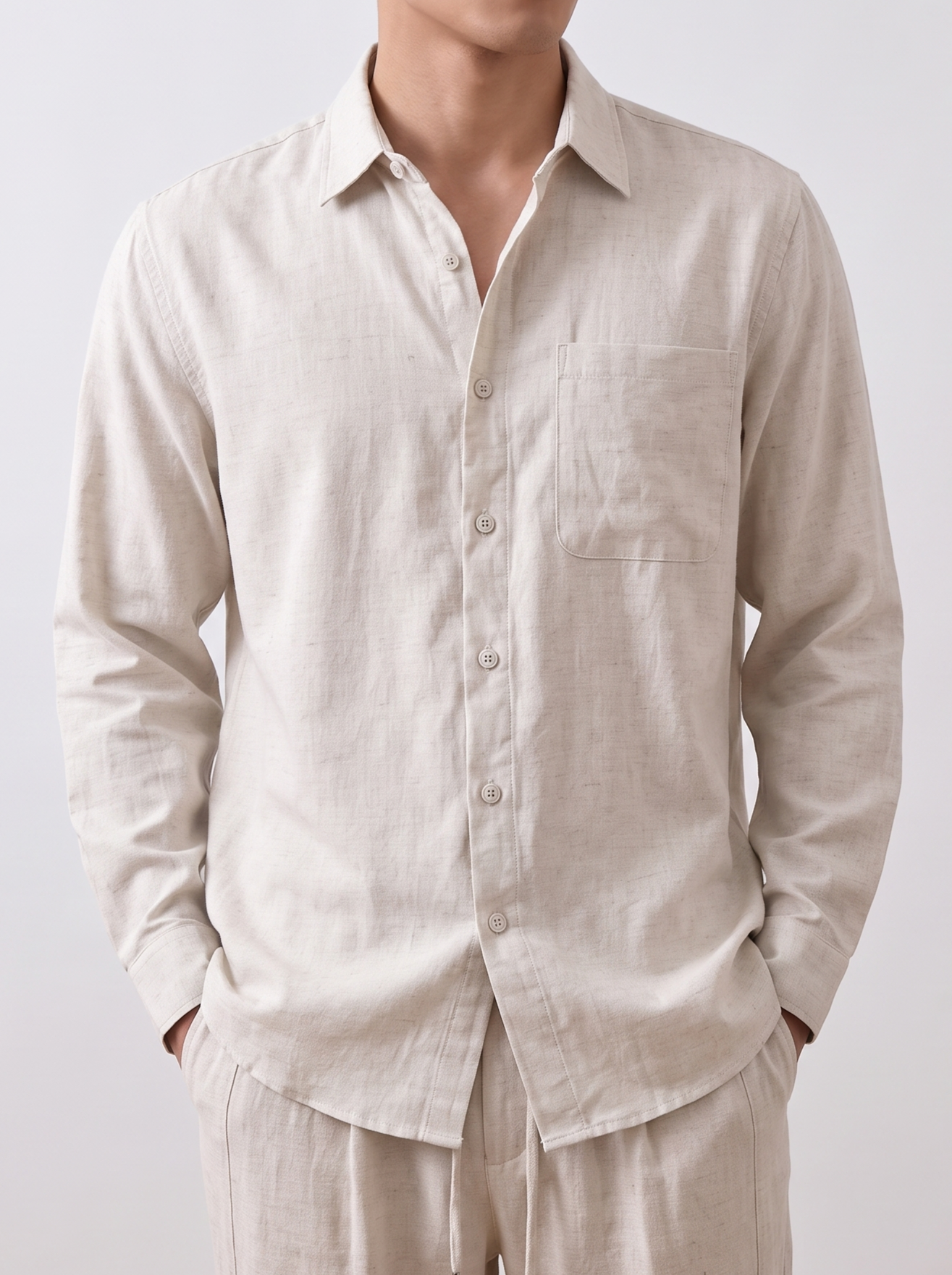 [1atm]  LUXE Linen Shirt project-073 design™ by 1atm