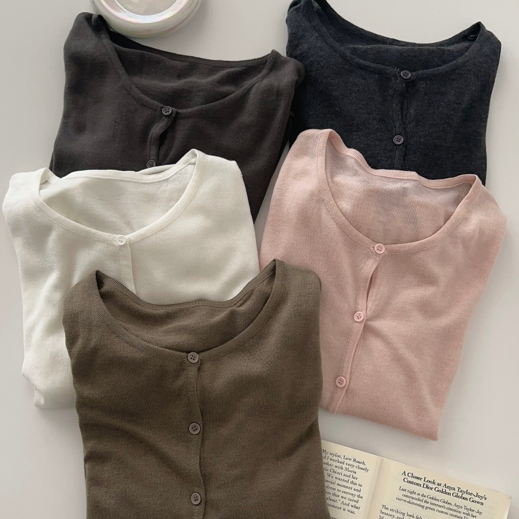 S「FOR GIRLS」慵懶日記! 混羊毛捲邊百搭針織衫（6colors）SC-1212