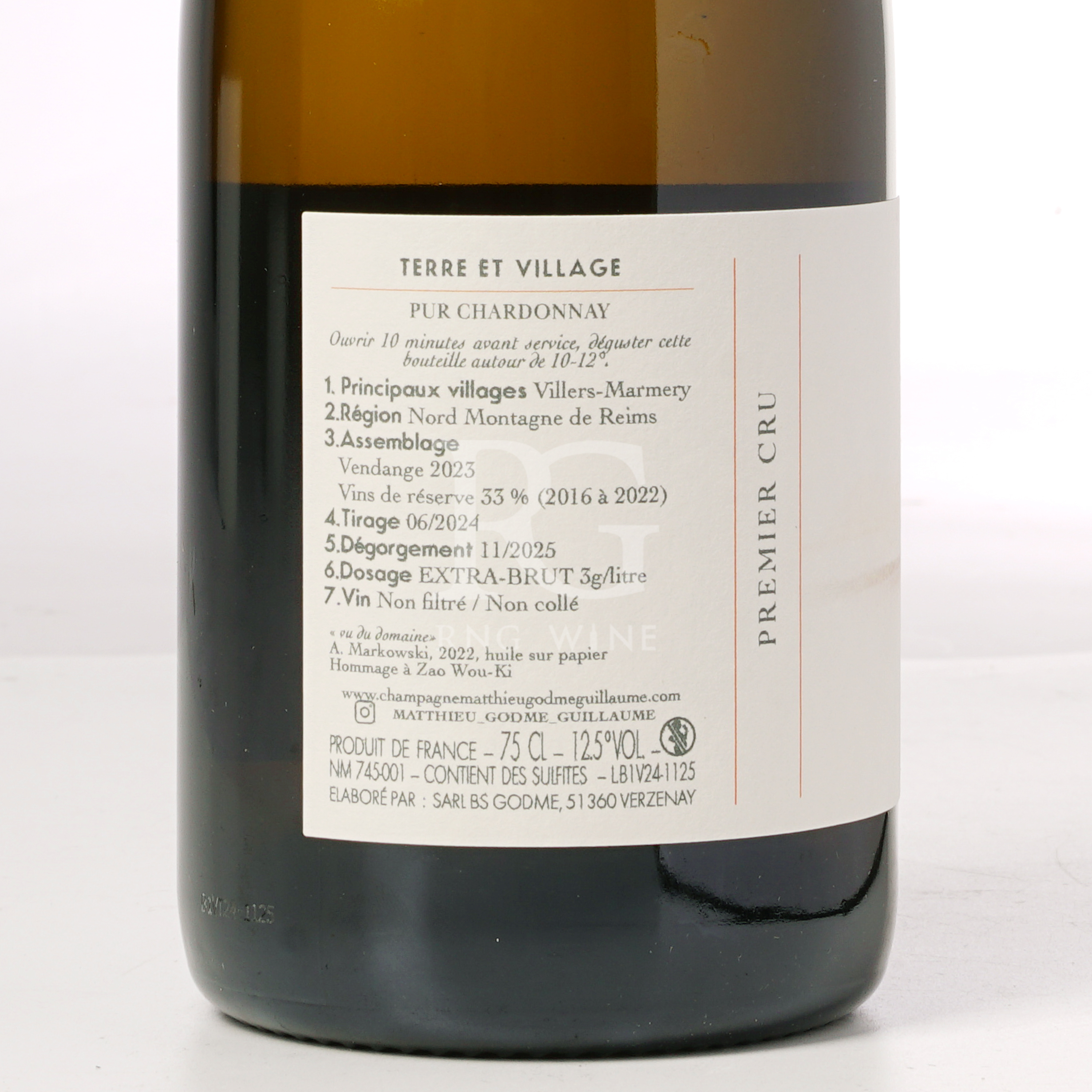 Matthieu Godme-Guillaume Terre de Villers-Marmery Premier Cru Extra Brut