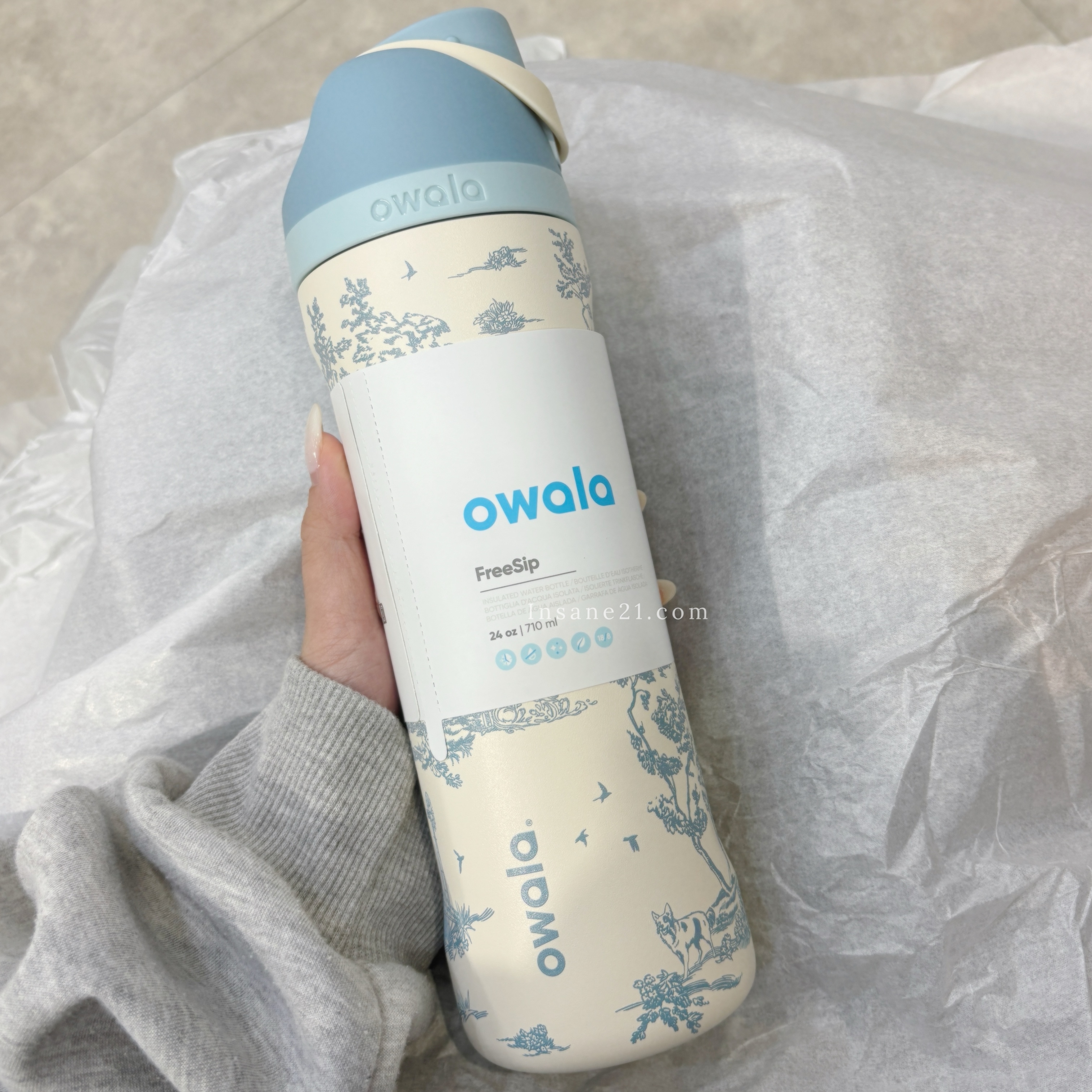 OWALA FREESIP 不鏽鋼 法式鄉村 水壺 保溫 保冷 24OZ 710Ml