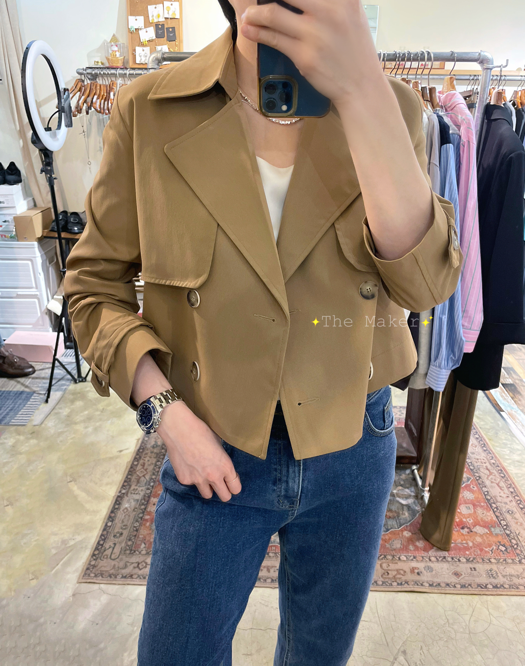 🧥 型格輕巧短Trench Coat 🧥