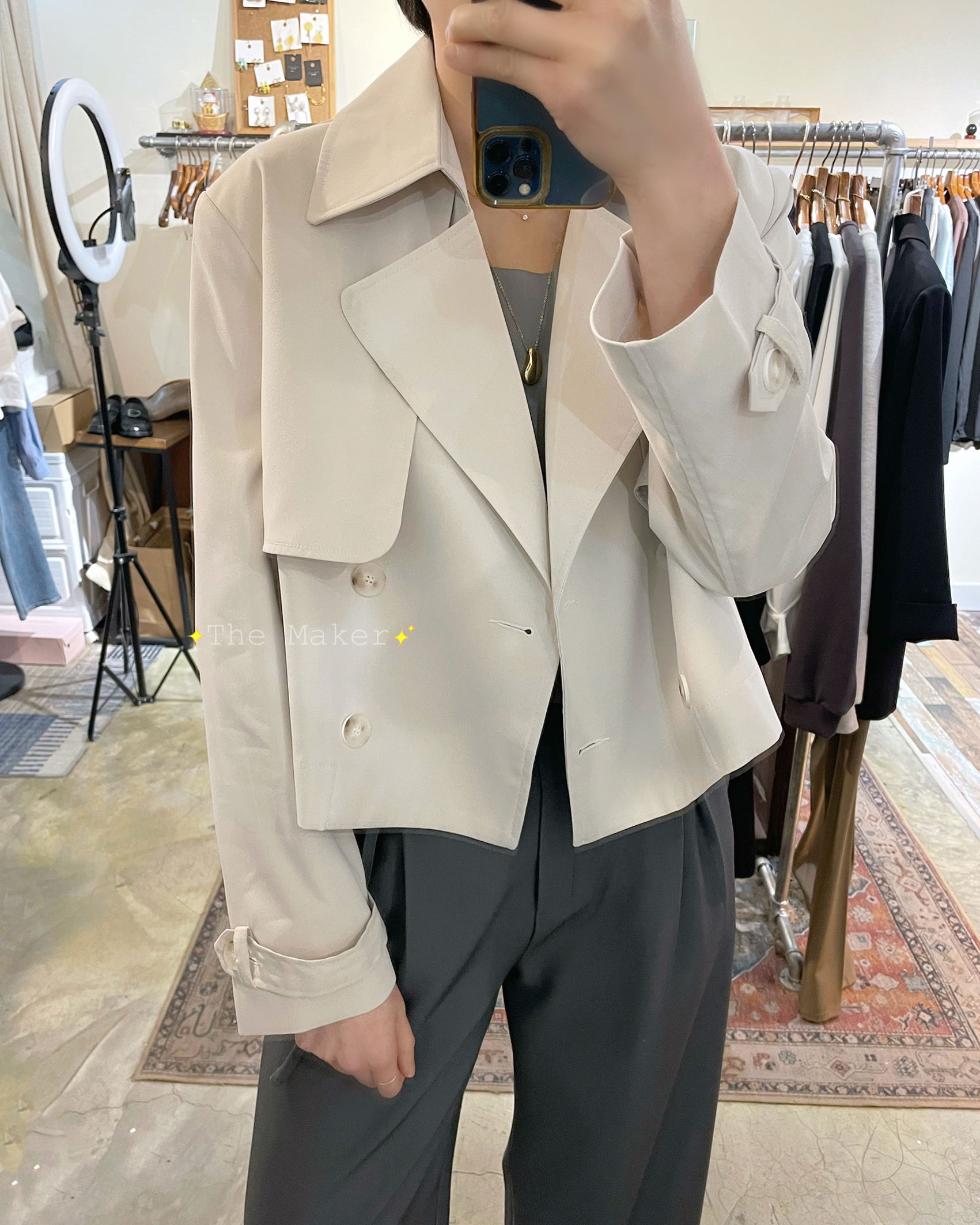 🧥 型格輕巧短Trench Coat 🧥