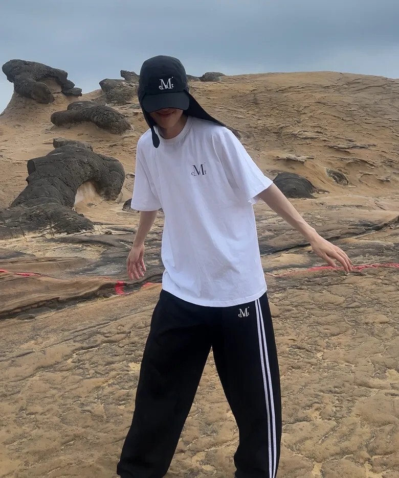 【OWN】MUCENT 休閒 長褲 寬版 鬆緊帶 寬褲 棉褲 單一尺寸 男女通用 Oversize 黑色