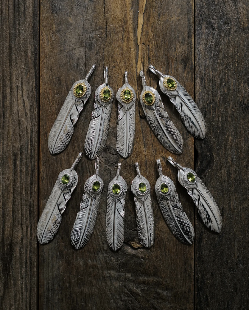 橄欖石大碼羽毛系列Peridot Feather Collection