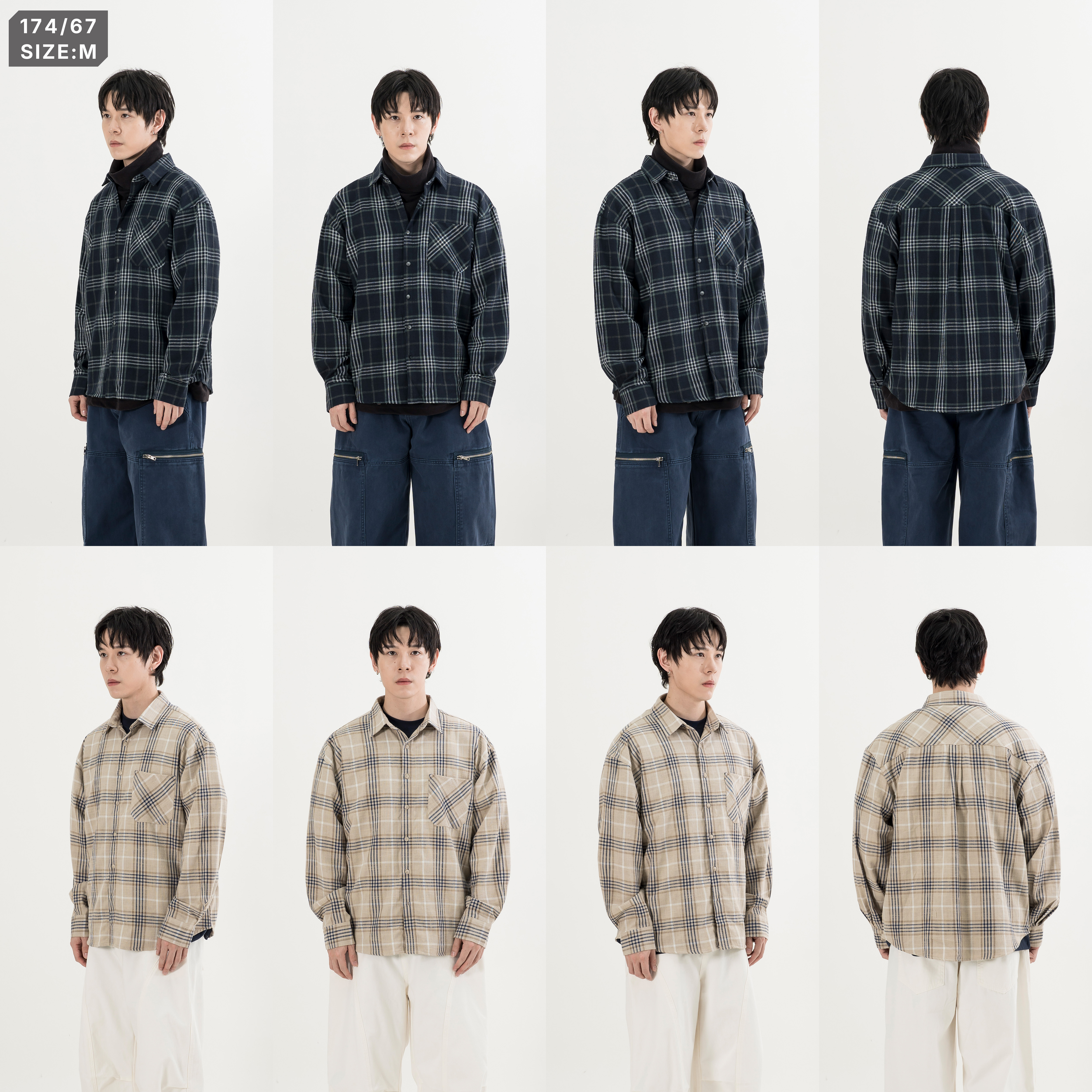 Plaid Easy LS Shirts 格紋布料 長袖襯衫 [O-6218]