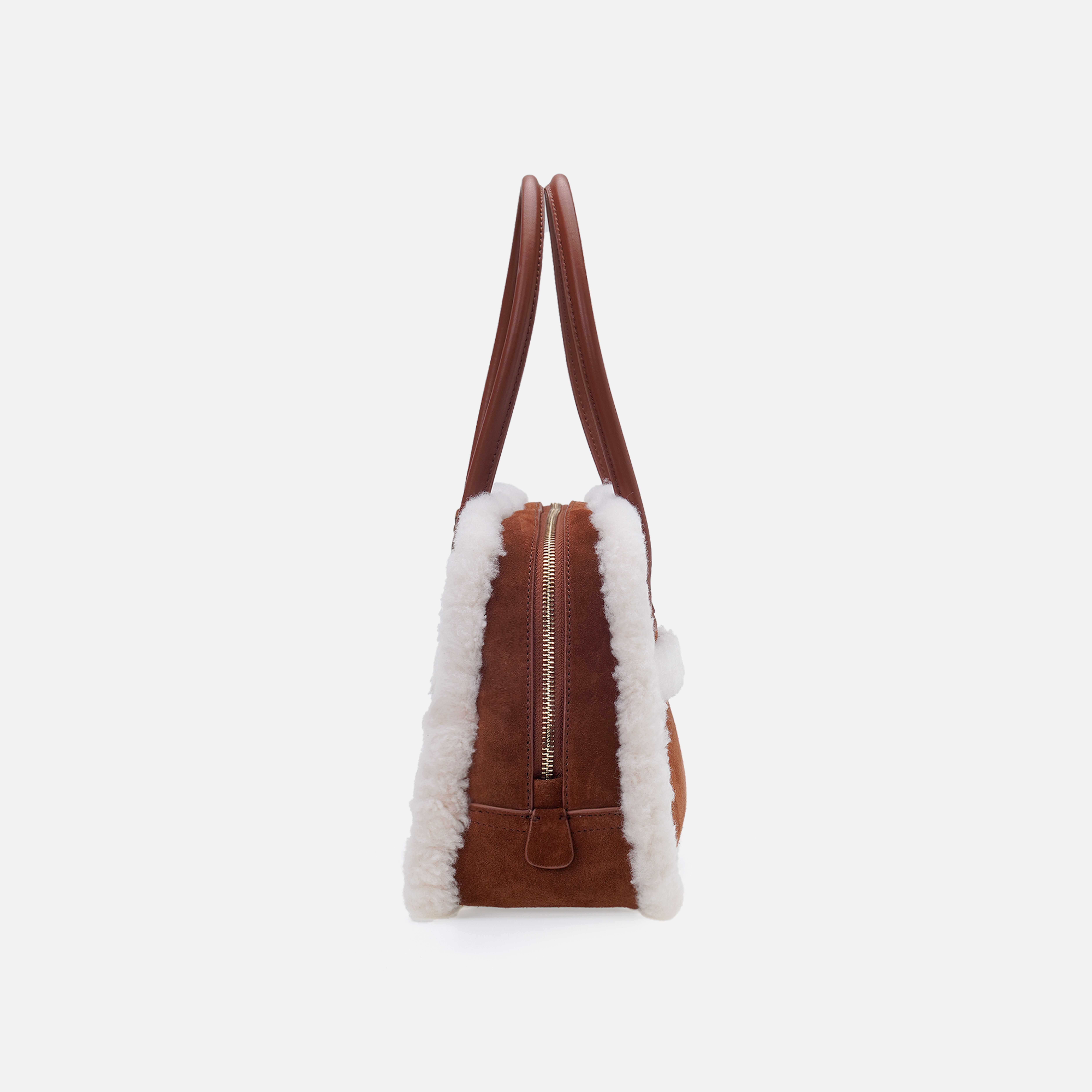 UGG 26AW Ozlana Logo Shearling Baguette Bag