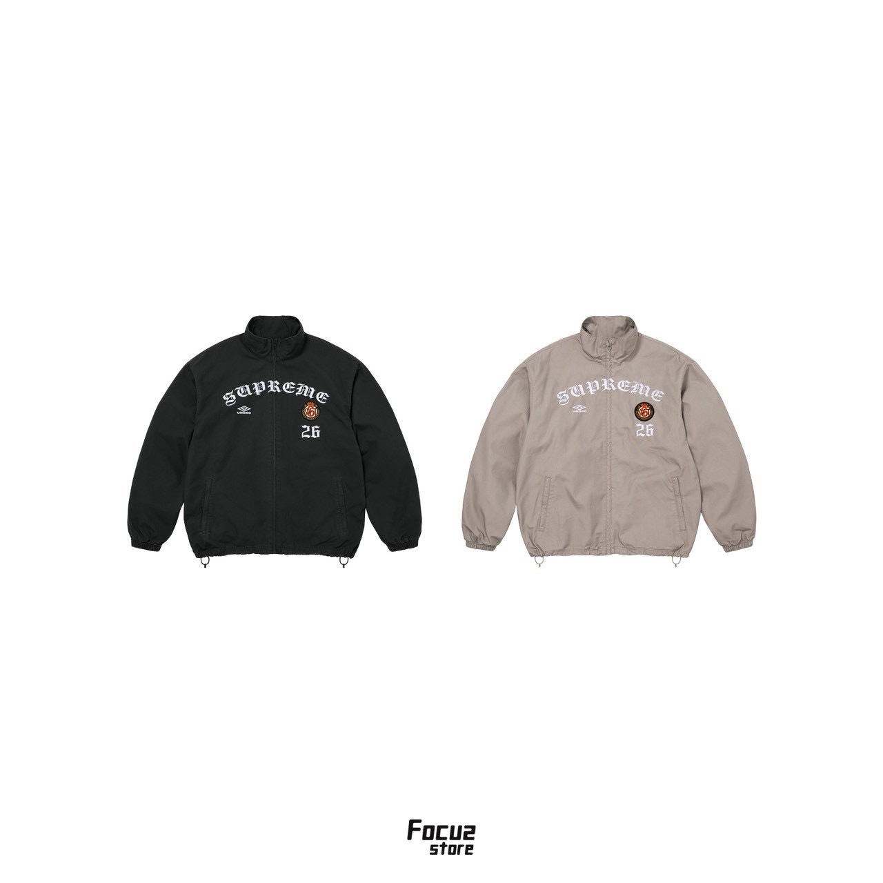 【Focus Store】現貨秒發 Supreme FW26 Week7 Umbro® Cotton Ripstop Track Jacket 聯名 外套 兩色