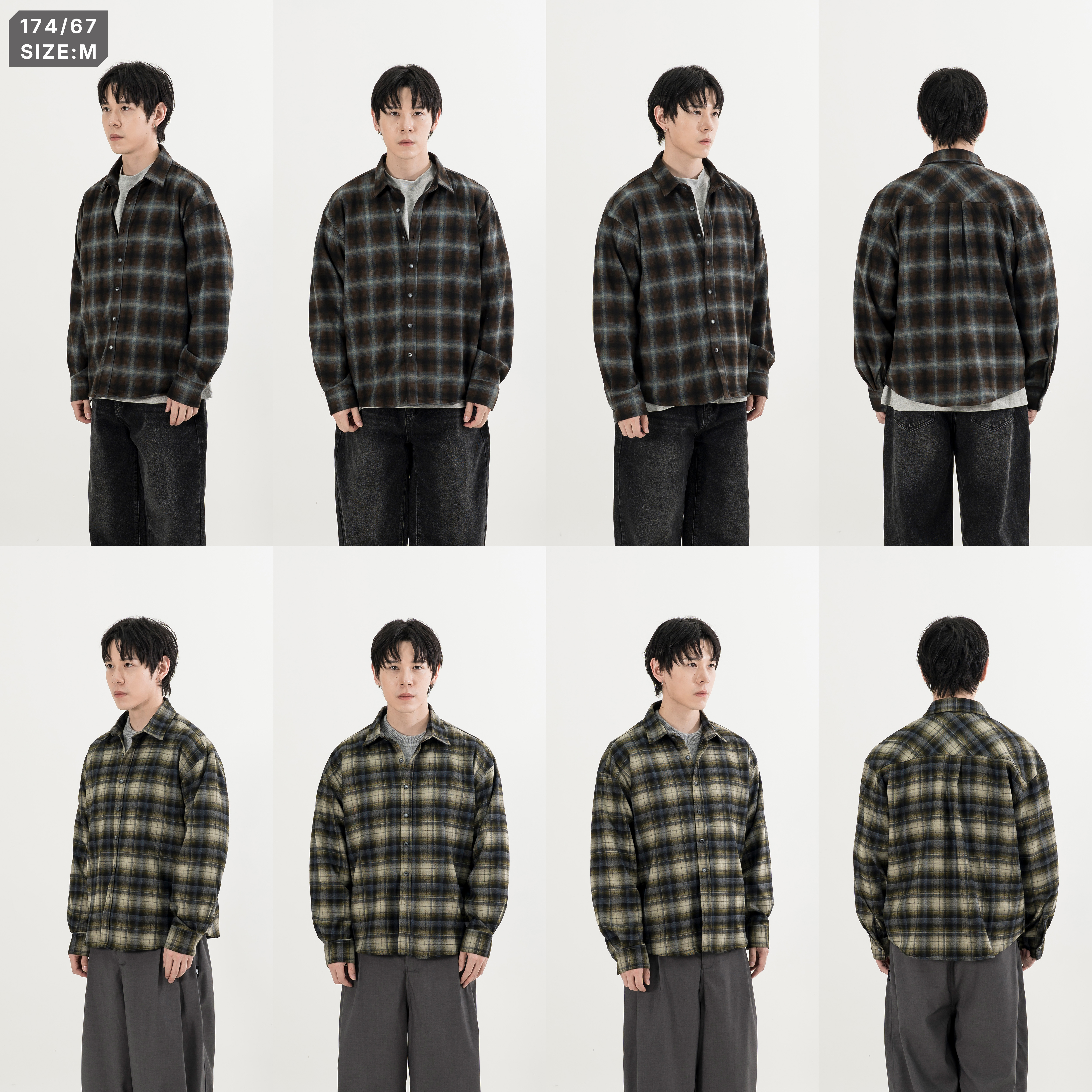 Plaid Flannel LS Shirts 法蘭絨材質 格紋長袖襯衫 [O-6226-7]