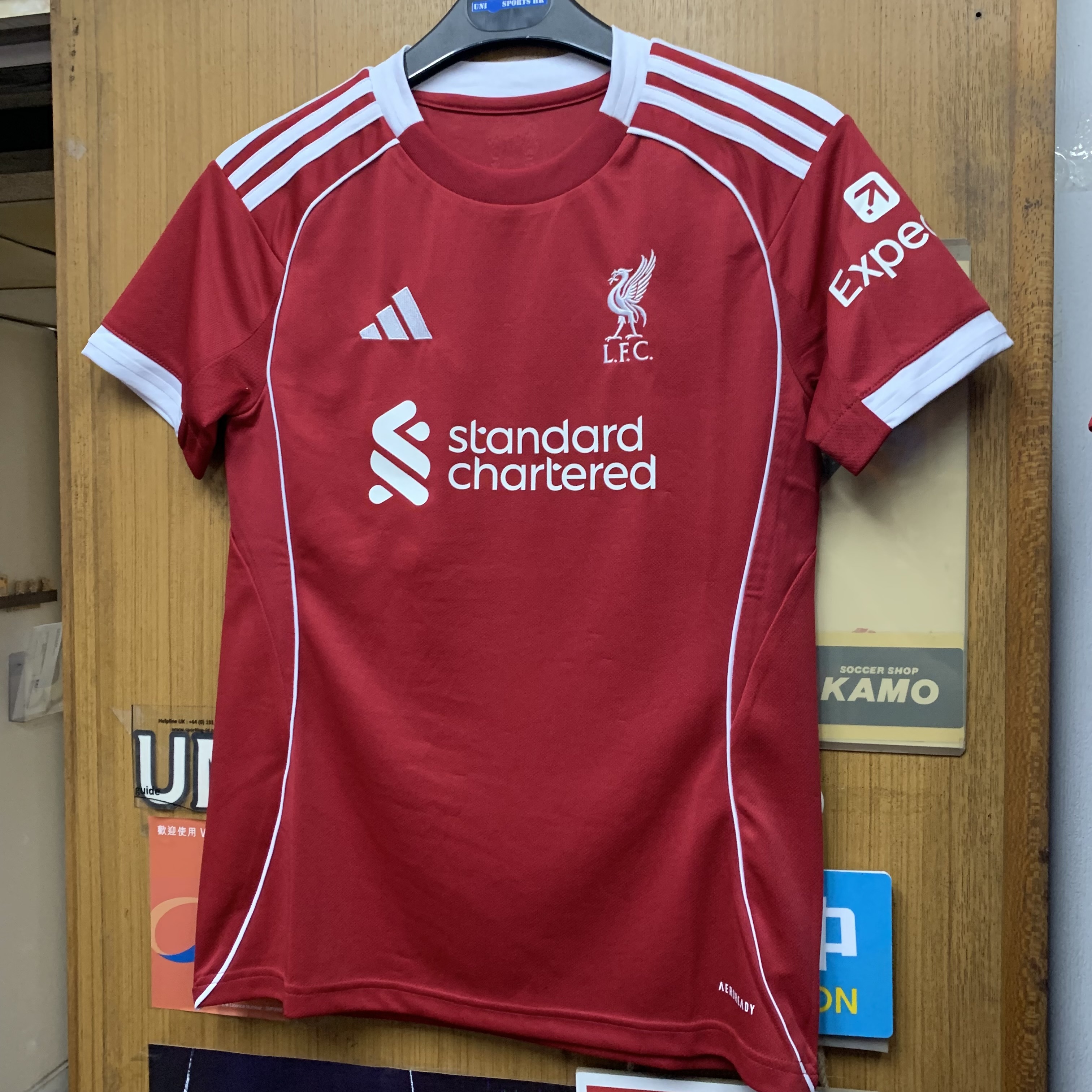 2025 Liverpool Womens Home Shirt with 8 SZOBOSZLAI