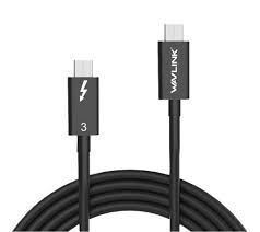 Wavlink Thunderbolt 3 USB-C 40Gbps 100W 0.7M 傳輸線